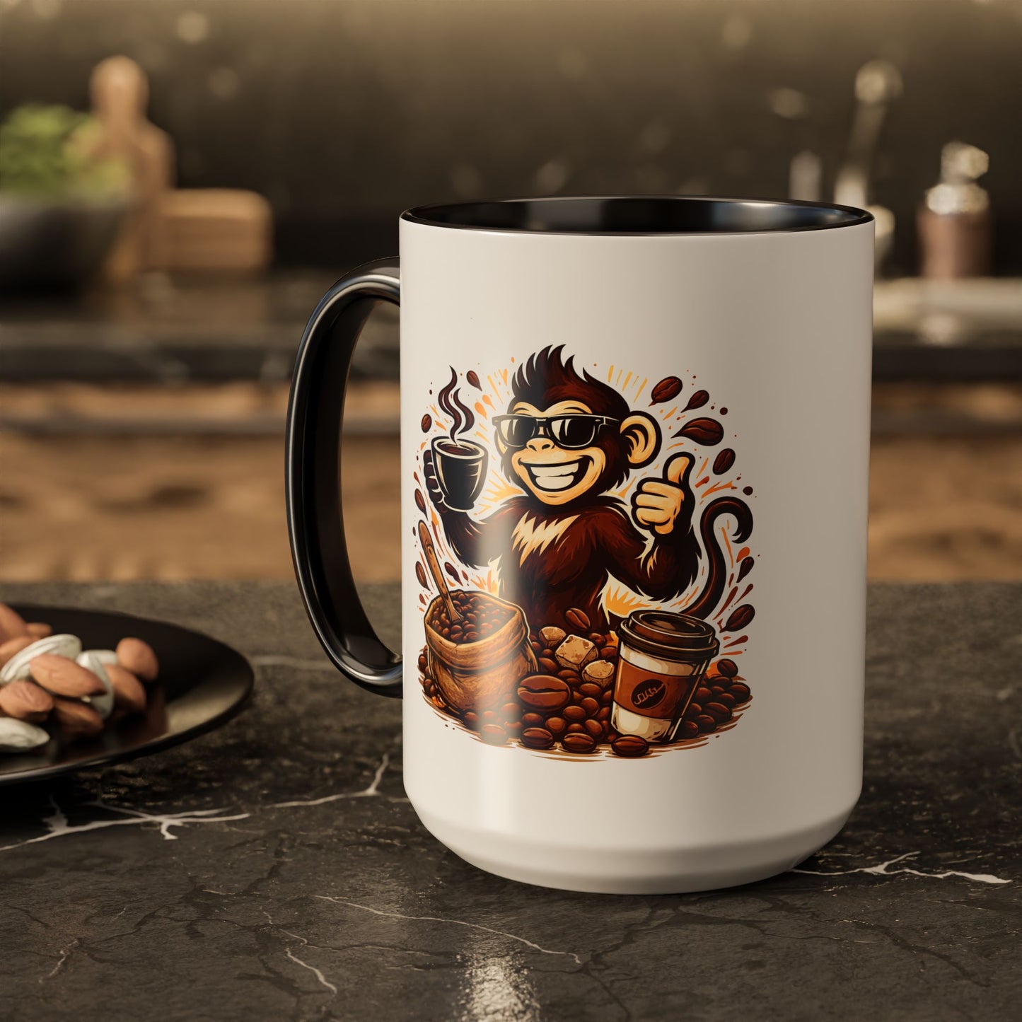 Spunky Monkey Mug — Fun Coffee Lover Ceramic Mug (11oz & 15oz)