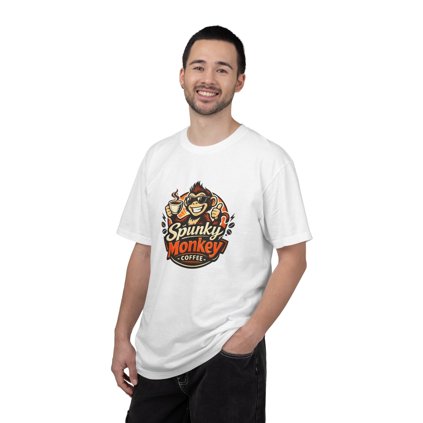Spunky Monkey Coffee T-Shirt — Get Spunky! QR Code Logo Tee