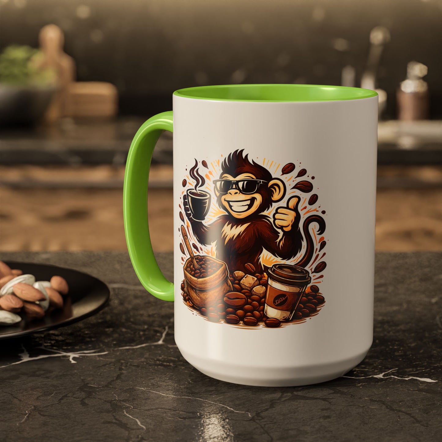 Spunky Monkey Mug — Fun Coffee Lover Ceramic Mug (11oz & 15oz)