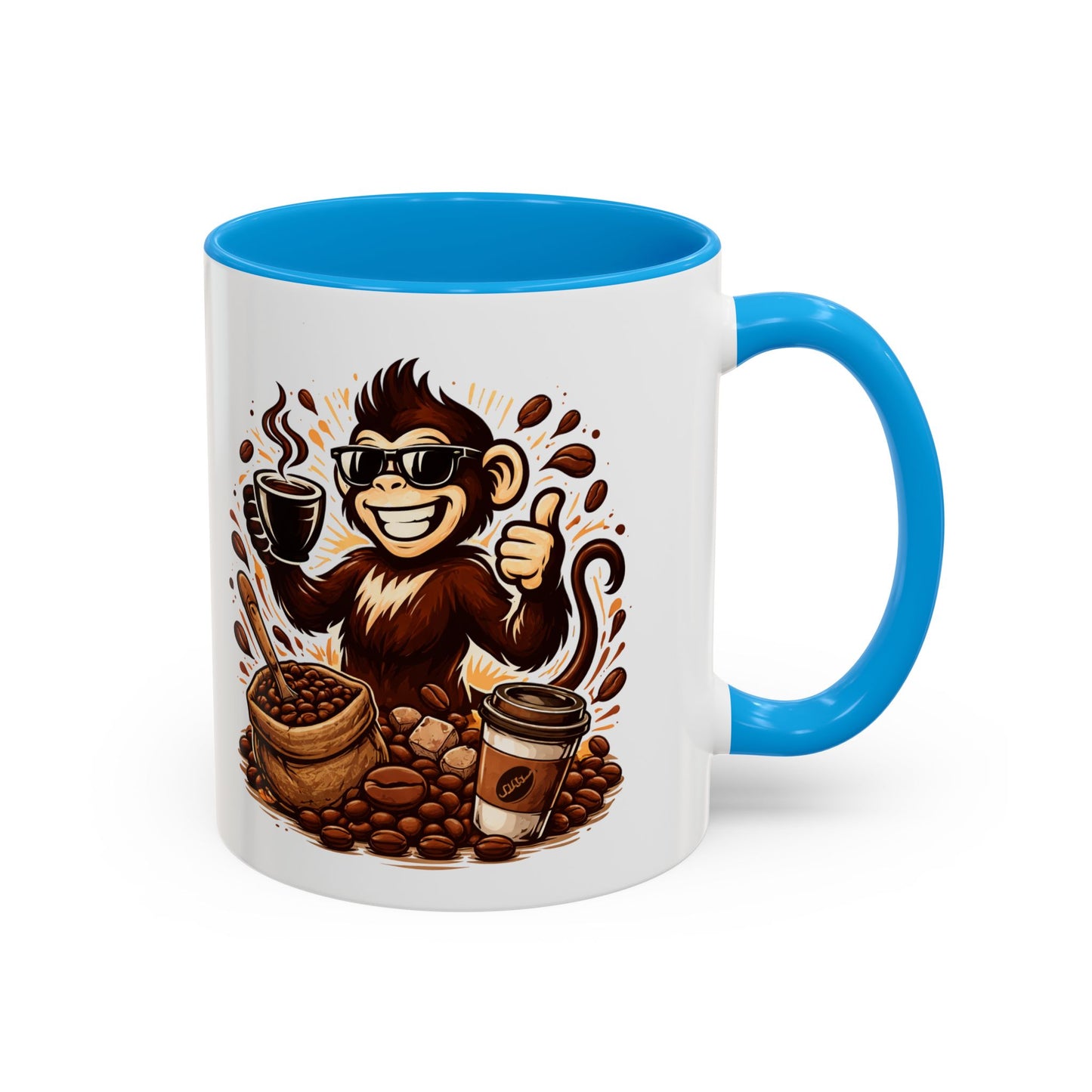 Spunky Monkey Mug — Fun Coffee Lover Ceramic Mug (11oz & 15oz)