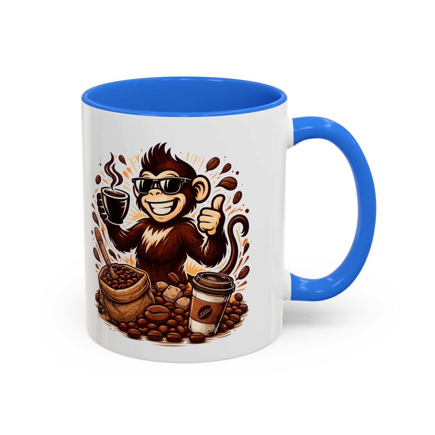 Spunky Monkey Mug — Fun Coffee Lover Ceramic Mug (11oz & 15oz)