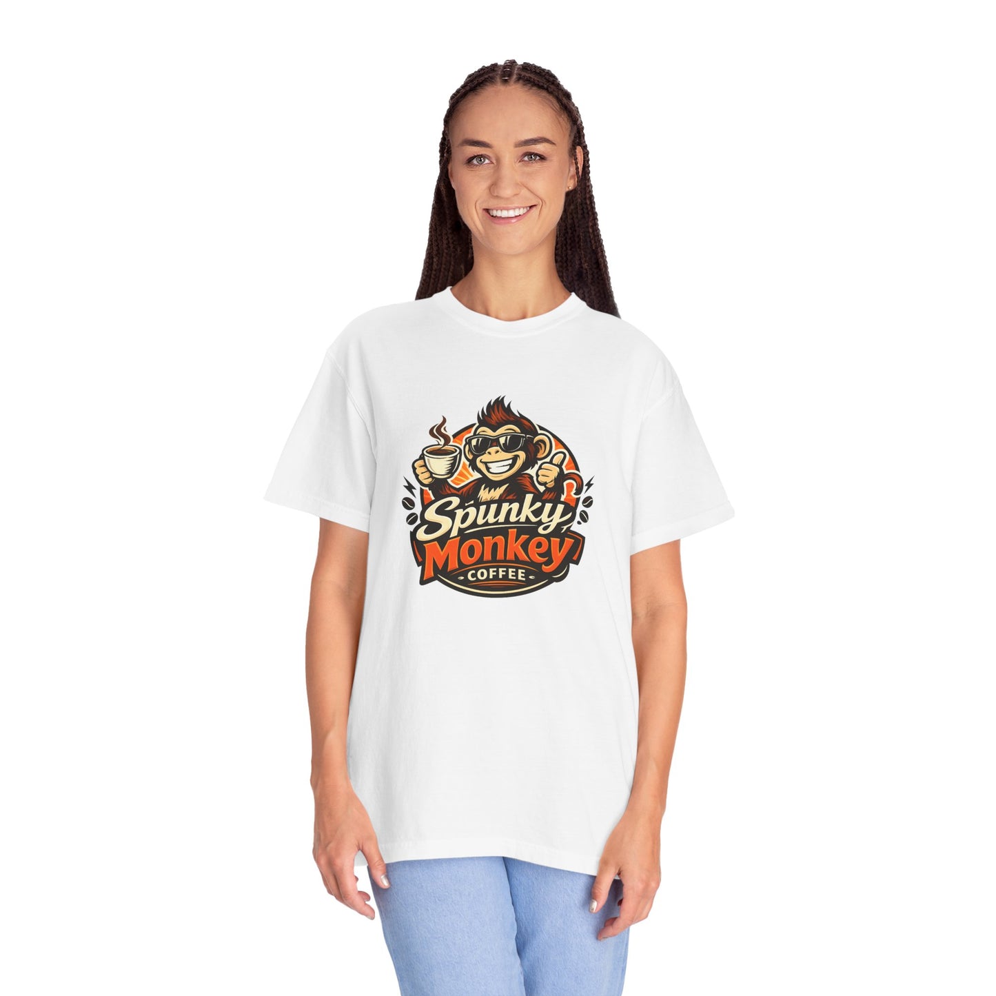 Spunky Monkey Coffee T-Shirt — Get Spunky! QR Code Logo Tee