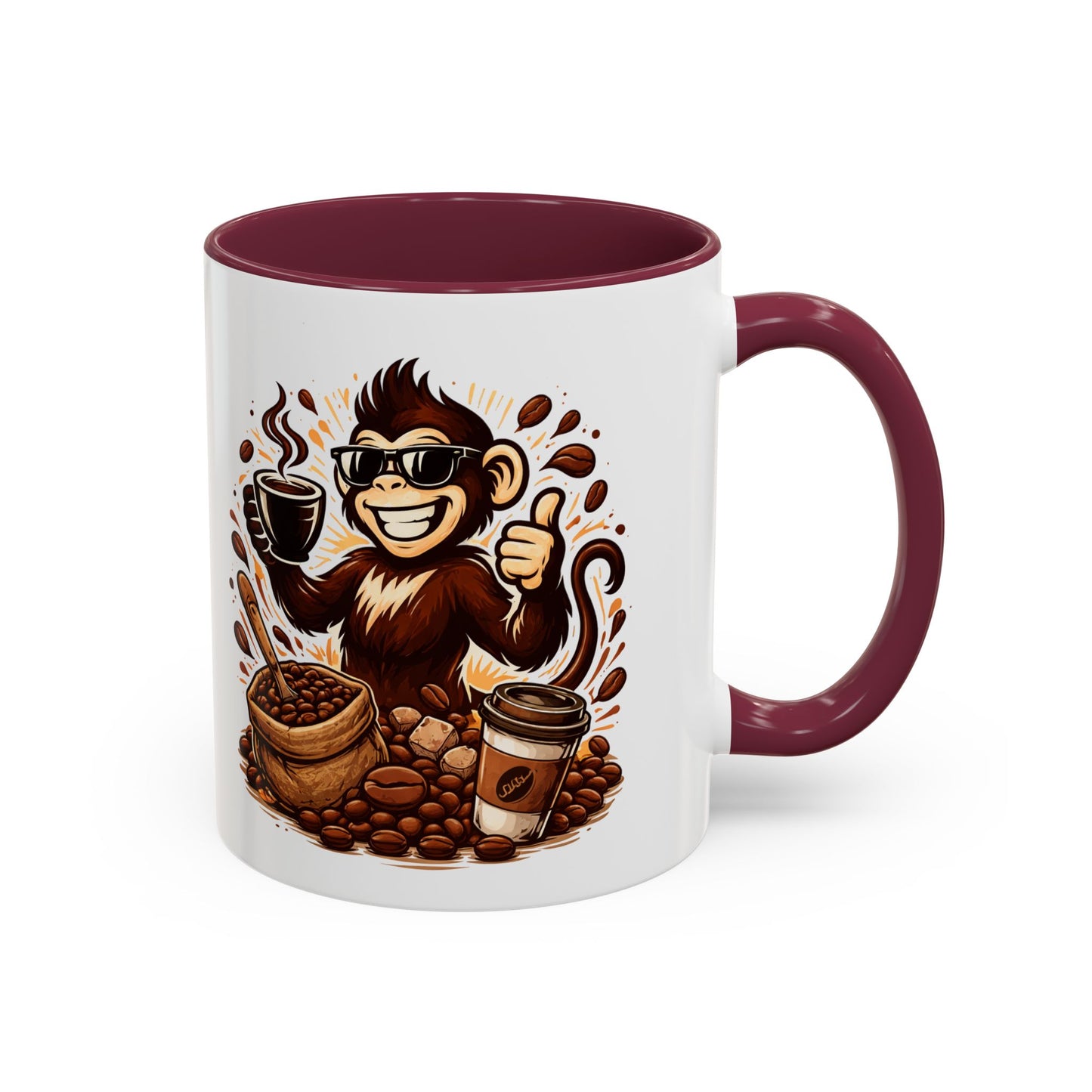 Spunky Monkey Mug — Fun Coffee Lover Ceramic Mug (11oz & 15oz)