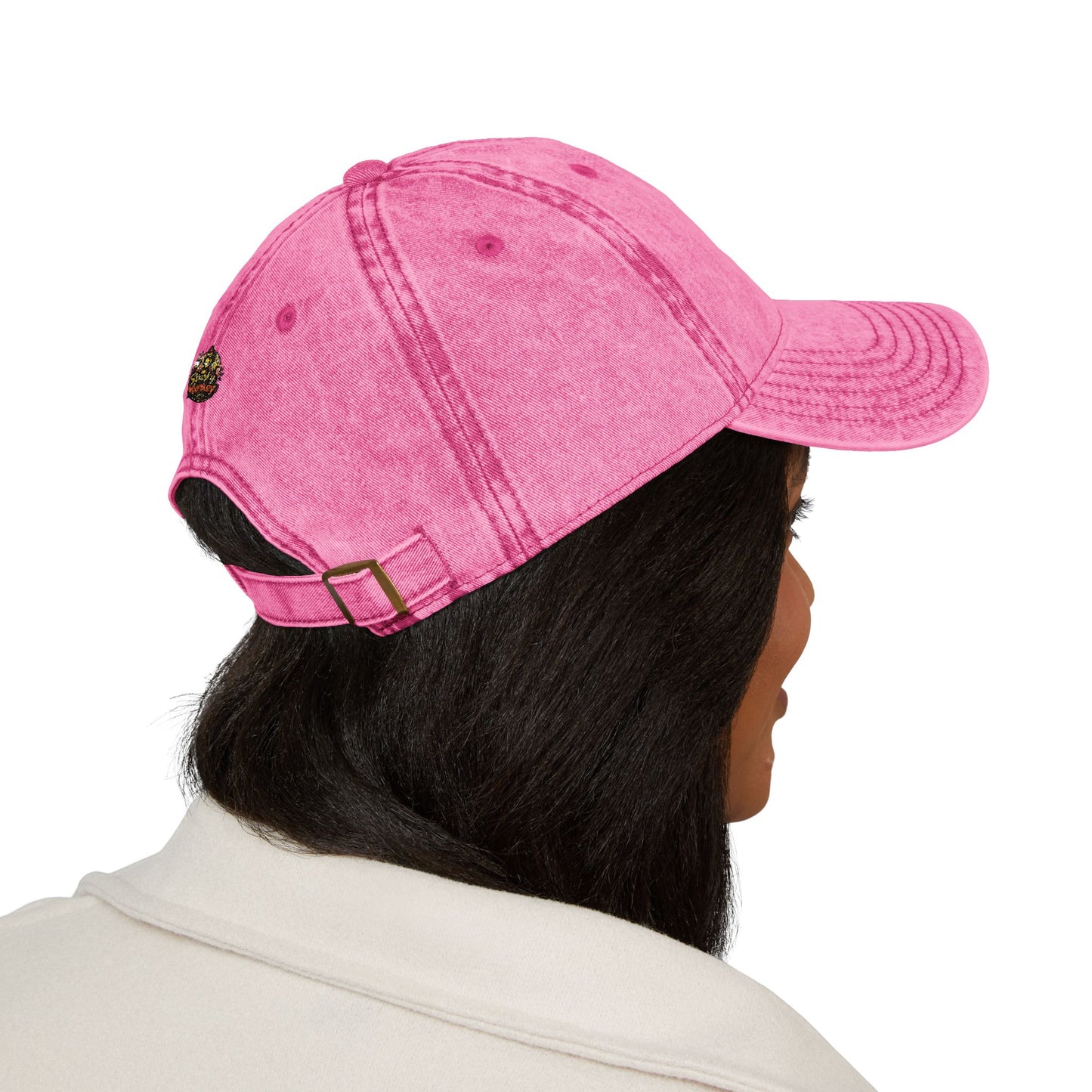 Spunky Monkey Vintage Cap — Retro Floral Character Patch