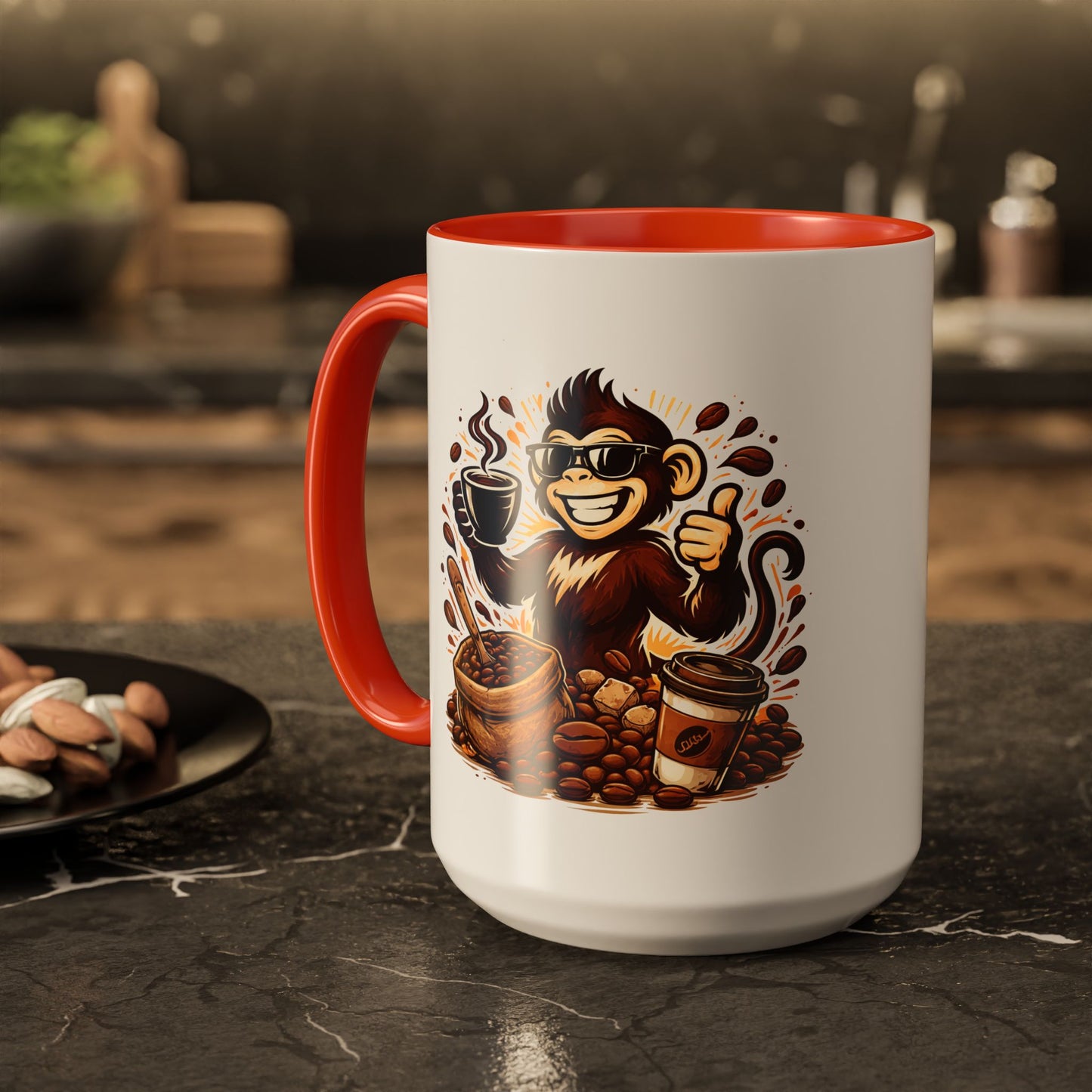 Spunky Monkey Mug — Fun Coffee Lover Ceramic Mug (11oz & 15oz)