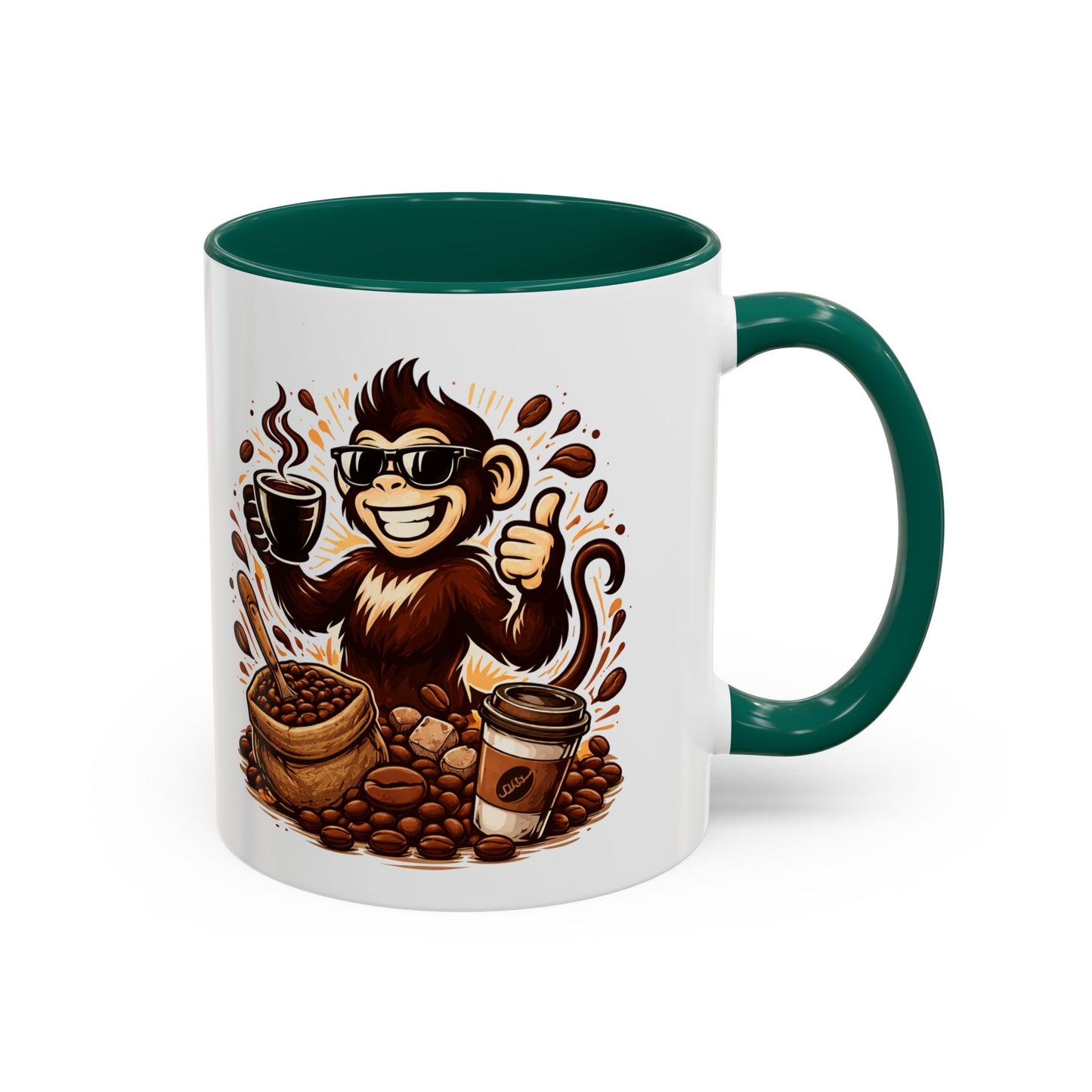 Spunky Monkey Mug — Fun Coffee Lover Ceramic Mug (11oz & 15oz)