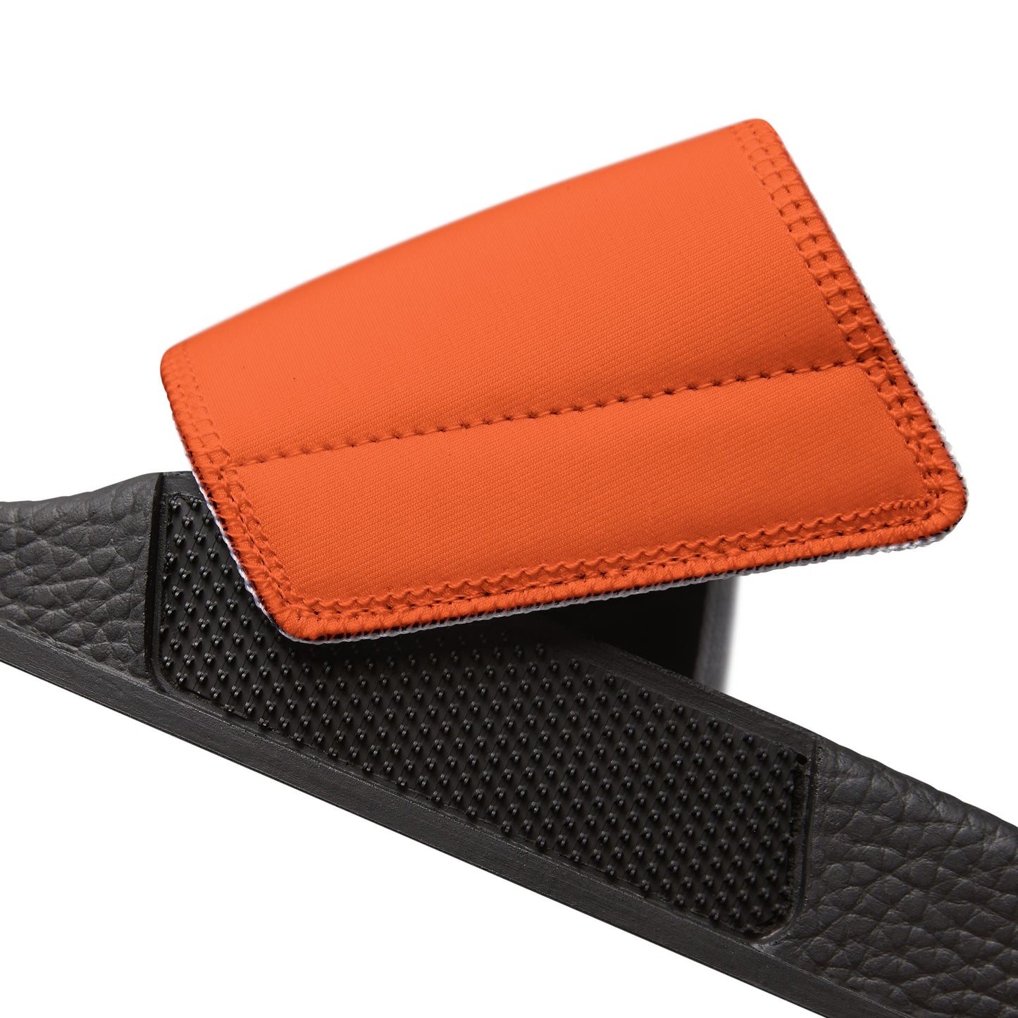 Women's Orange 'Spunky Monkey' Slide Sandals — Removable Strap Casual Pool & Beach Slides