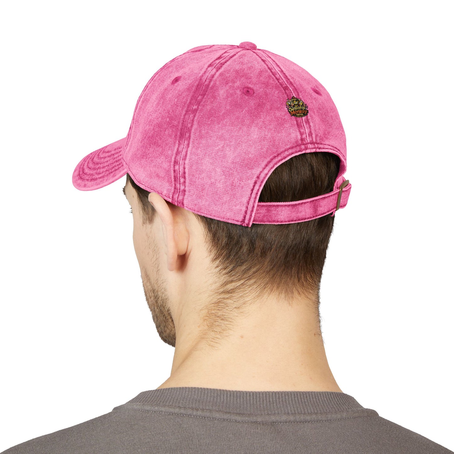Spunky Monkey Vintage Cap — Retro Floral Character Patch