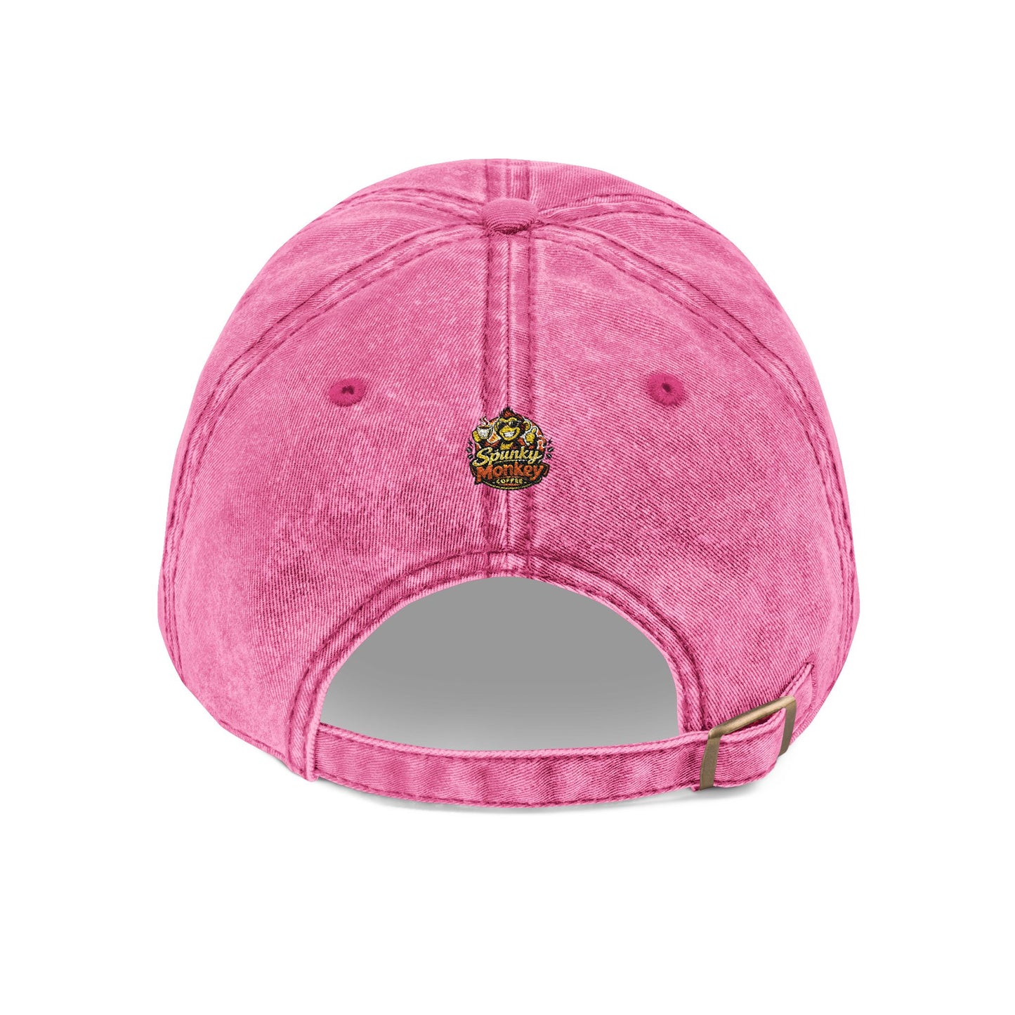 Spunky Monkey Vintage Cap — Retro Floral Character Patch