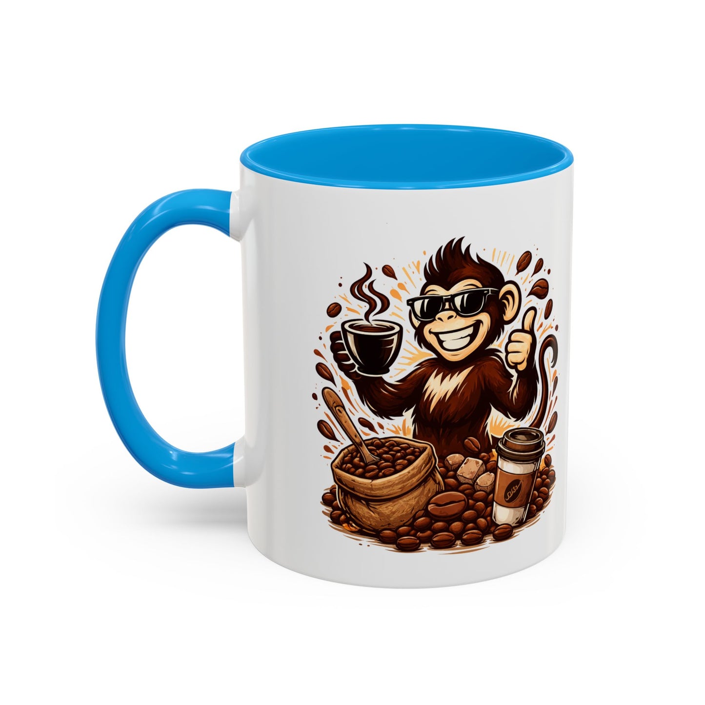 Spunky Monkey Mug — Fun Coffee Lover Ceramic Mug (11oz & 15oz)