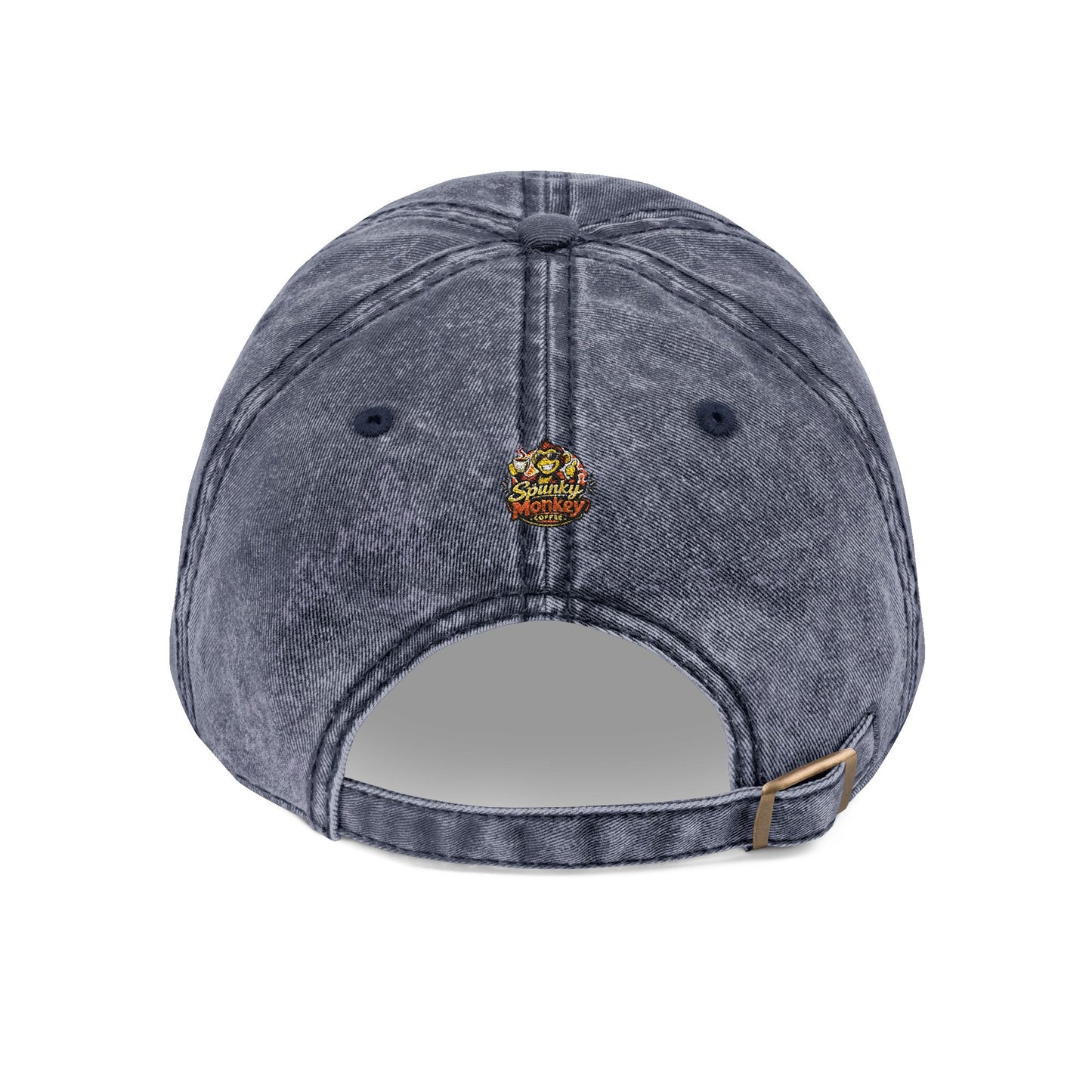 Spunky Monkey Vintage Cap — Retro Floral Character Patch