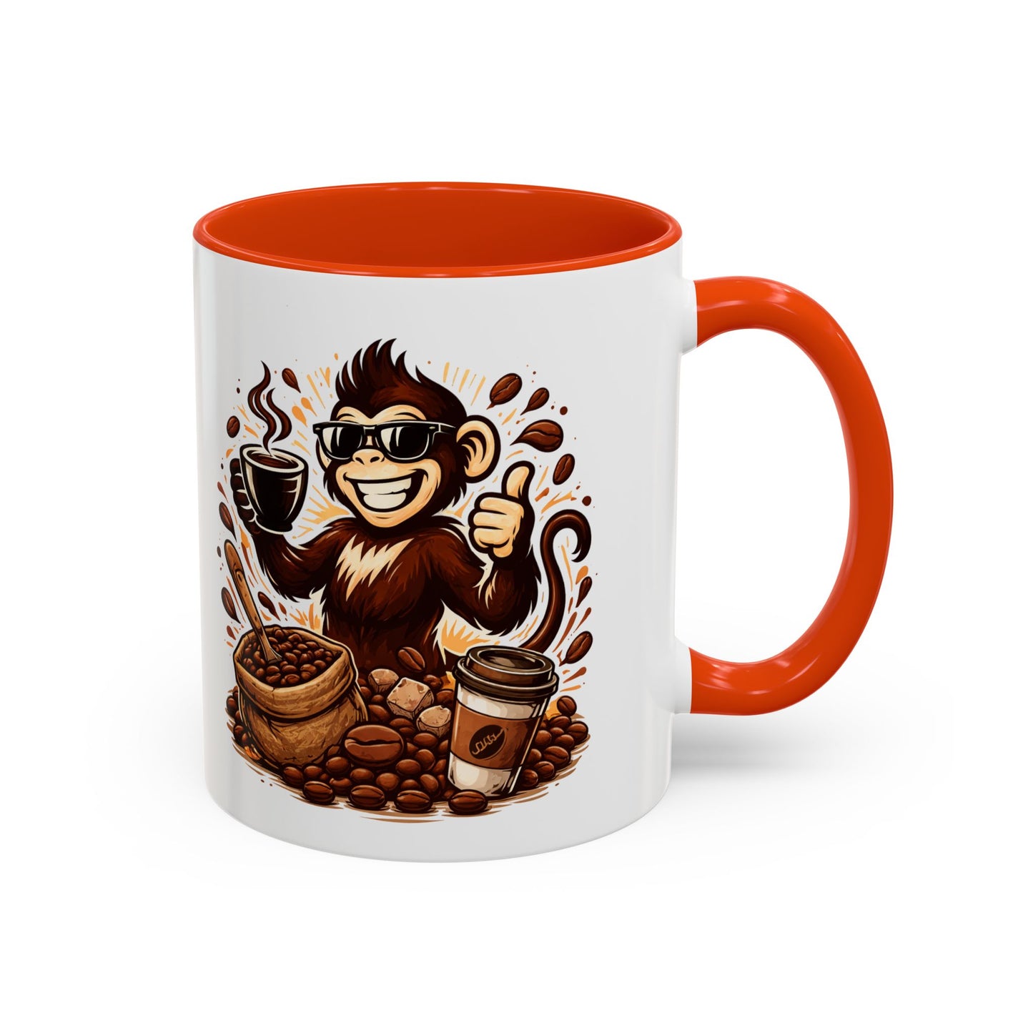 Spunky Monkey Mug — Fun Coffee Lover Ceramic Mug (11oz & 15oz)
