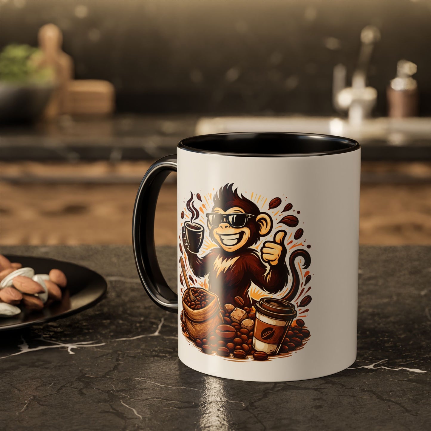 Spunky Monkey Mug — Fun Coffee Lover Ceramic Mug (11oz & 15oz)