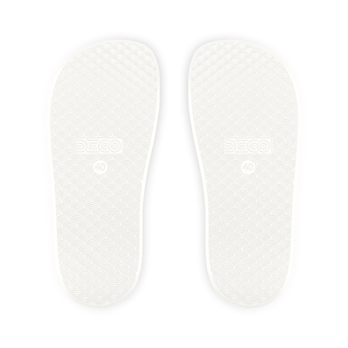 Slide Sandals — Orange “Spunky Monkey” Logo Slides for Men