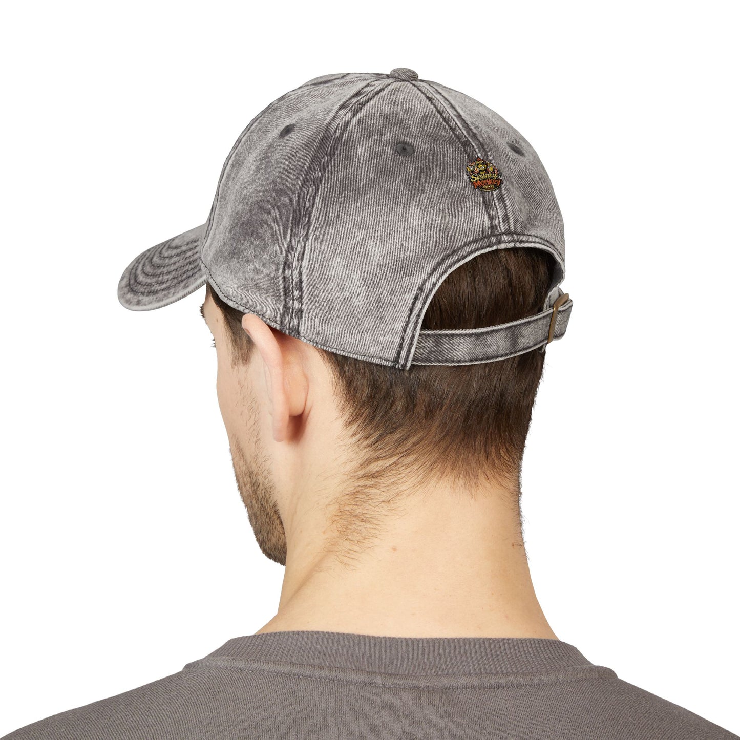 Spunky Monkey Vintage Cap — Retro Floral Character Patch