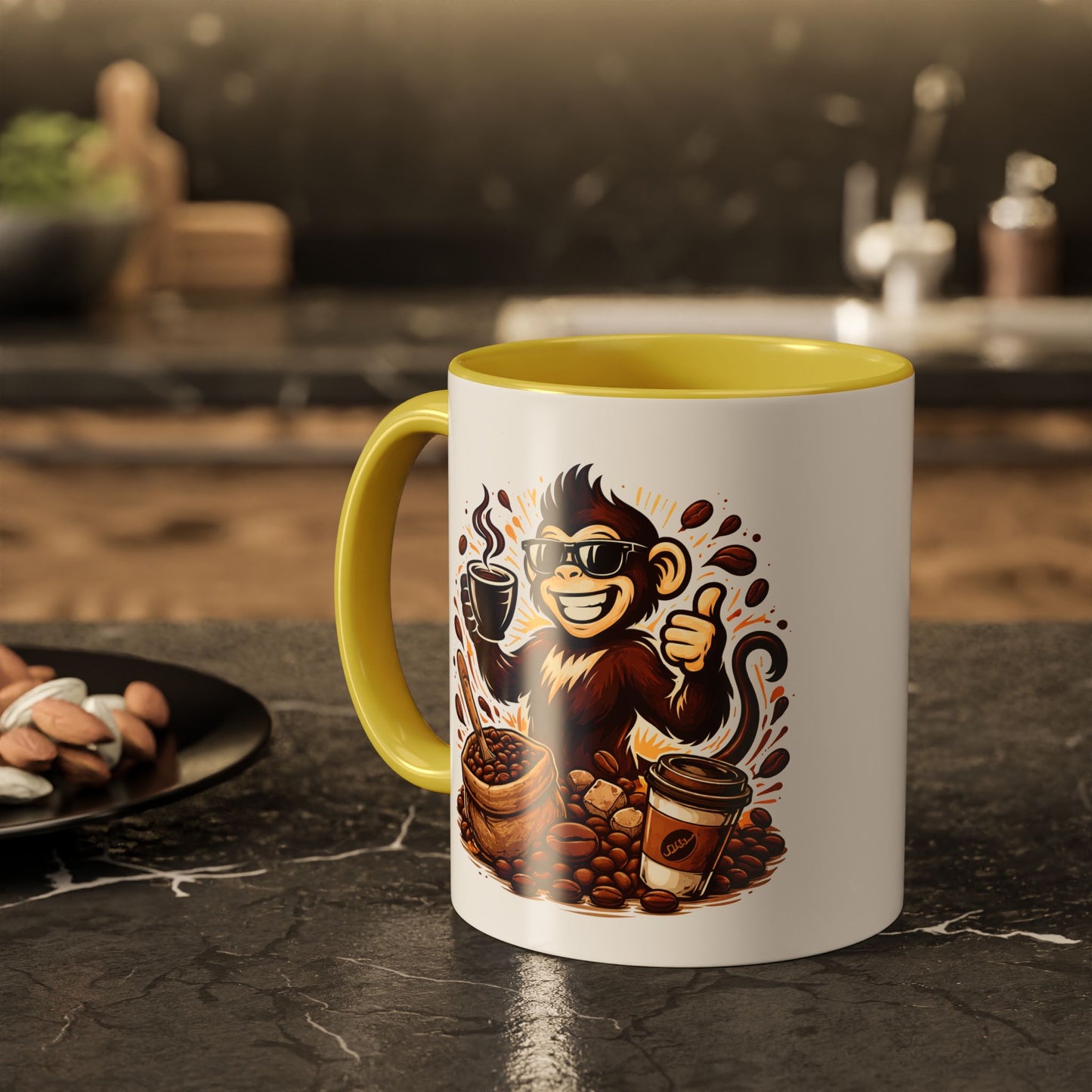 Spunky Monkey Mug — Fun Coffee Lover Ceramic Mug (11oz & 15oz)
