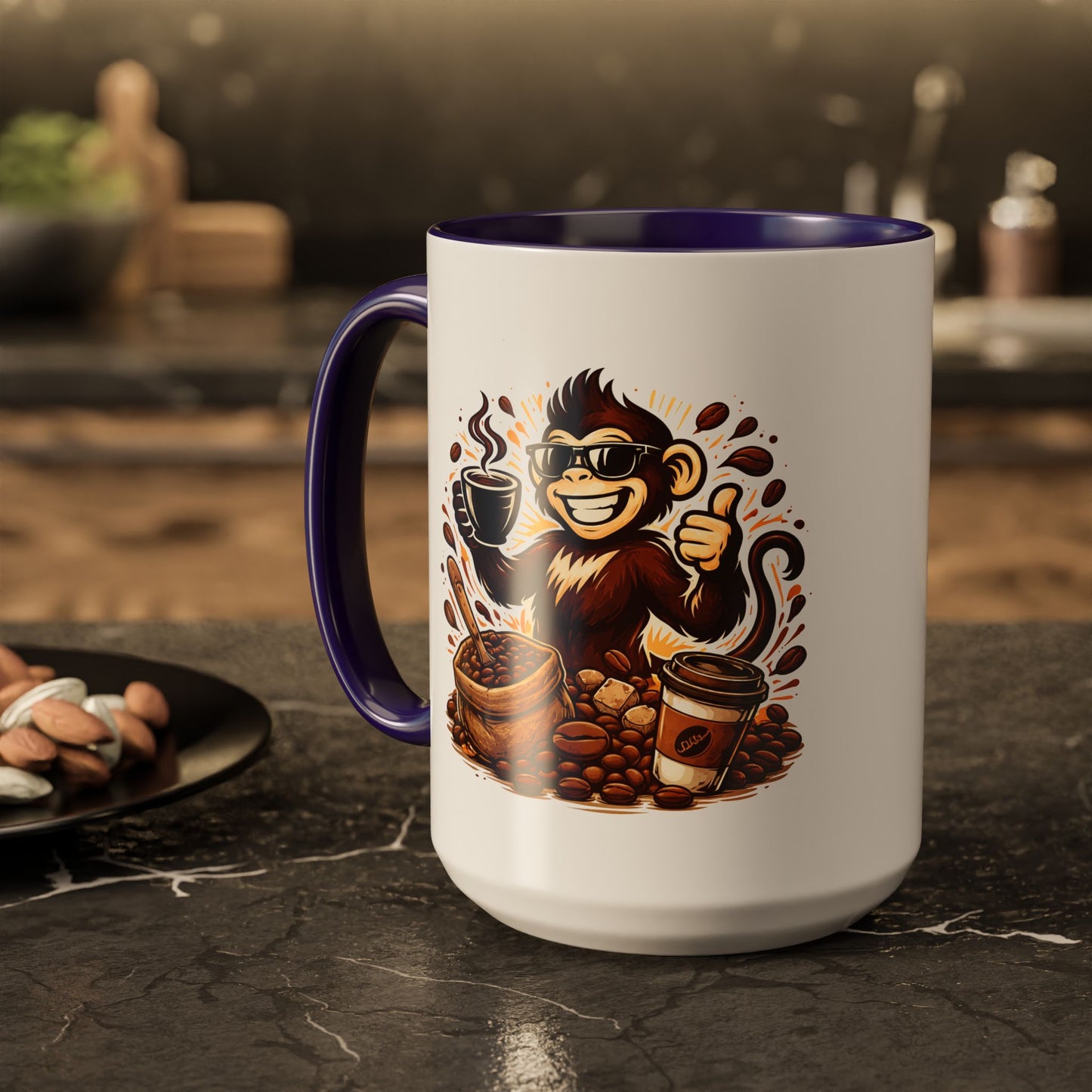 Spunky Monkey Mug — Fun Coffee Lover Ceramic Mug (11oz & 15oz)