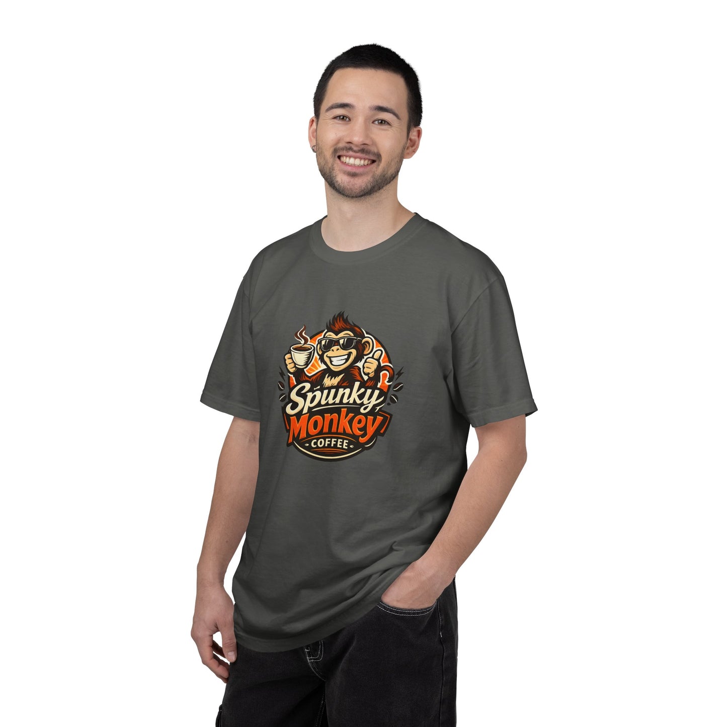 Spunky Monkey Coffee T-Shirt — Get Spunky! QR Code Logo Tee