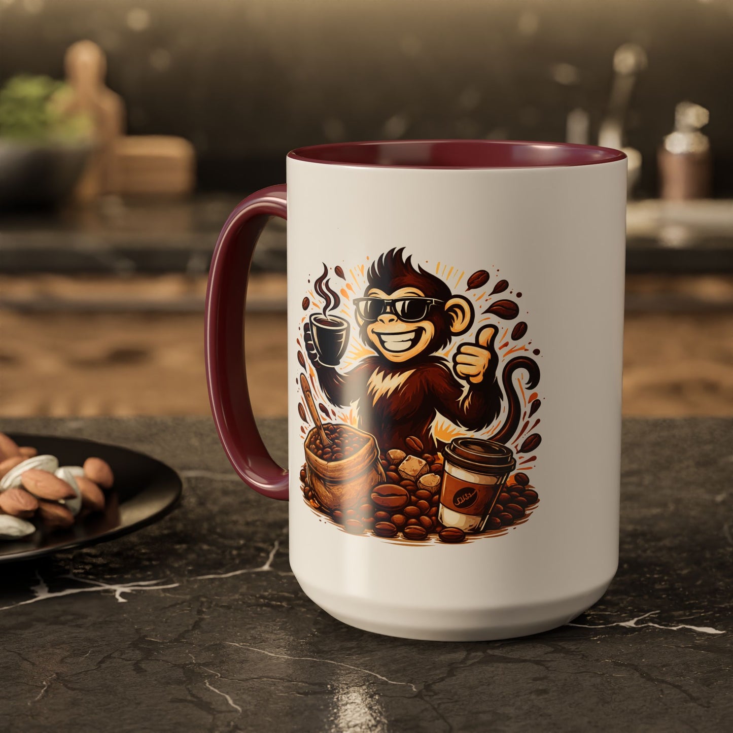 Spunky Monkey Mug — Fun Coffee Lover Ceramic Mug (11oz & 15oz)