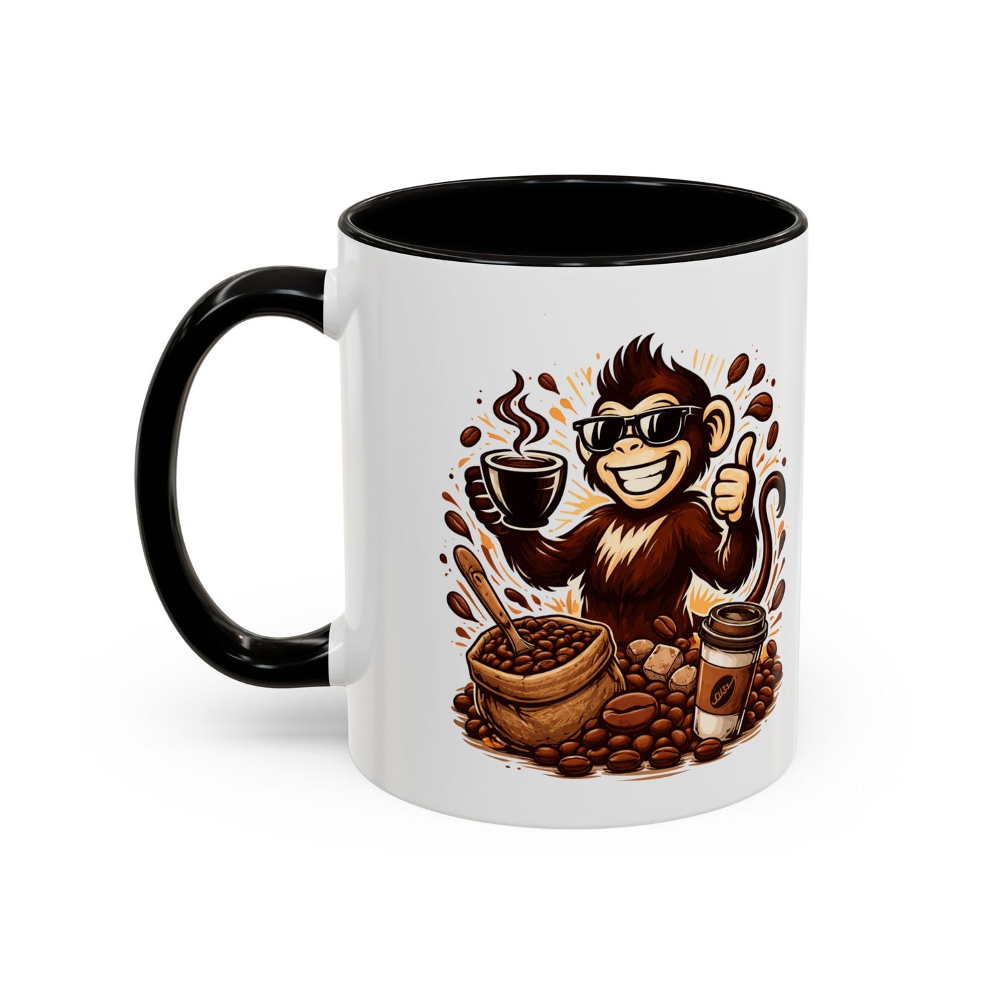 Spunky Monkey Mug — Fun Coffee Lover Ceramic Mug (11oz & 15oz)