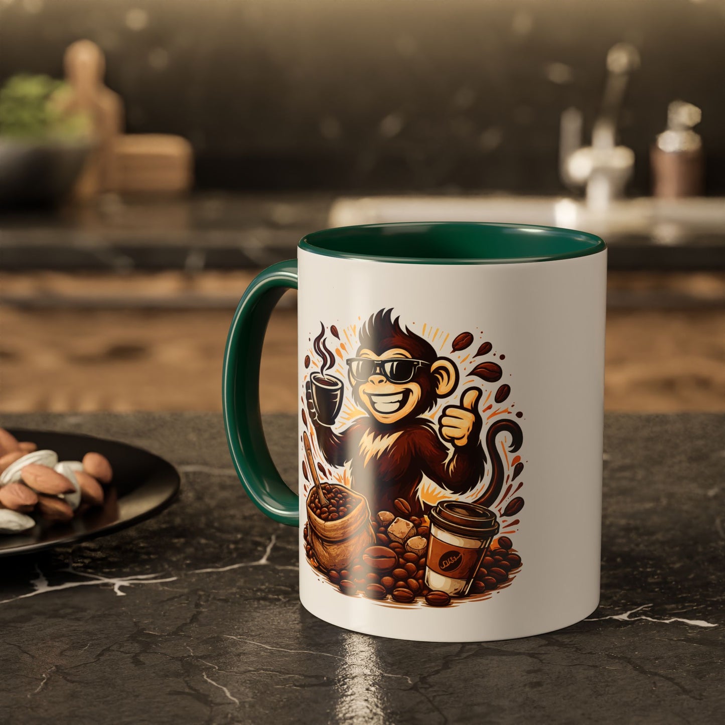 Spunky Monkey Mug — Fun Coffee Lover Ceramic Mug (11oz & 15oz)