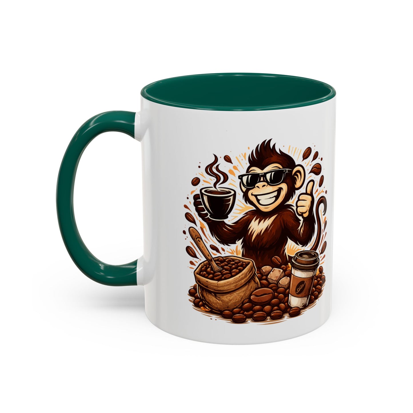 Spunky Monkey Mug — Fun Coffee Lover Ceramic Mug (11oz & 15oz)