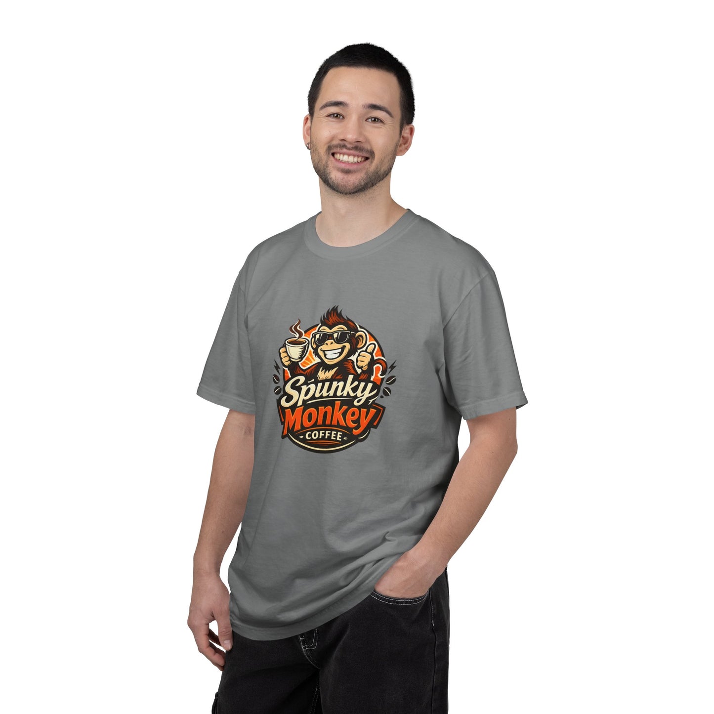 Spunky Monkey Coffee T-Shirt — Get Spunky! QR Code Logo Tee