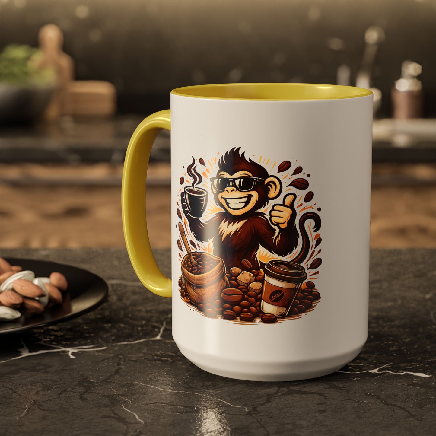 Spunky Monkey Mug — Fun Coffee Lover Ceramic Mug (11oz & 15oz)