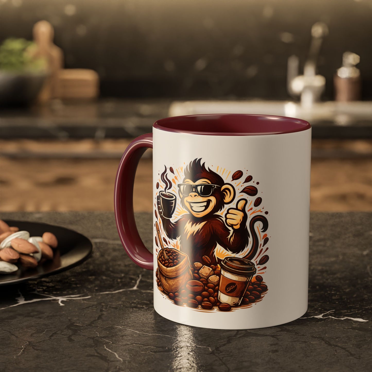 Spunky Monkey Mug — Fun Coffee Lover Ceramic Mug (11oz & 15oz)