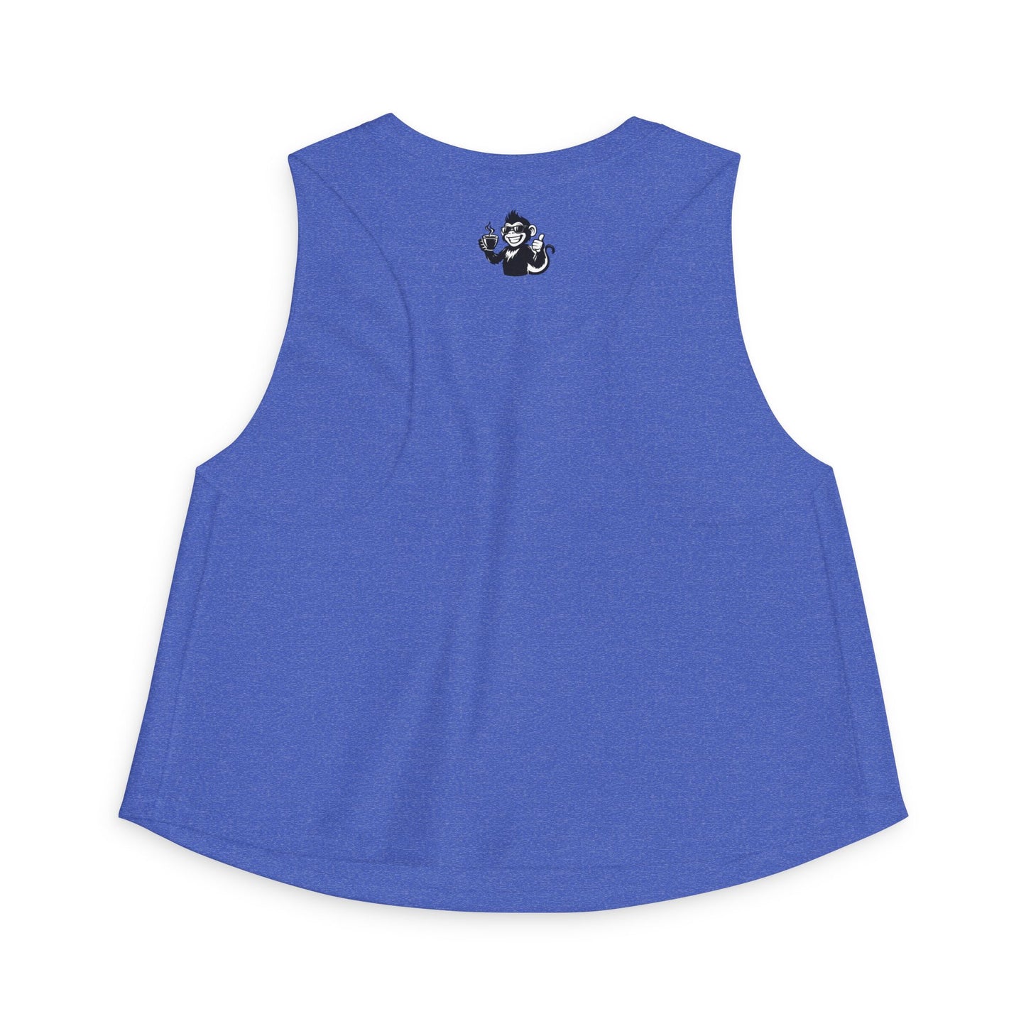Spunky Monkey Coffee Crop Top — 'Spunky Monkey Coffee' Vintage Cafe Graphic