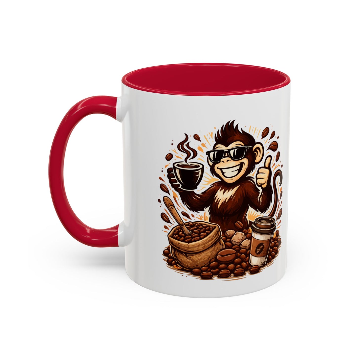 Spunky Monkey Mug — Fun Coffee Lover Ceramic Mug (11oz & 15oz)