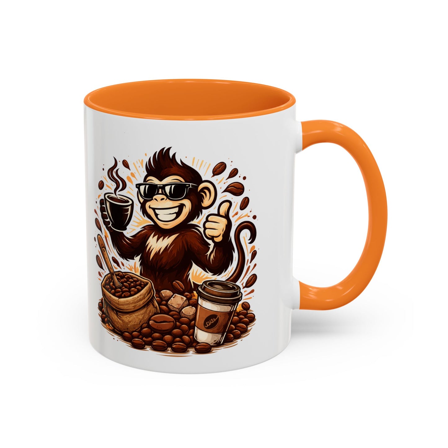 Spunky Monkey Mug — Fun Coffee Lover Ceramic Mug (11oz & 15oz)