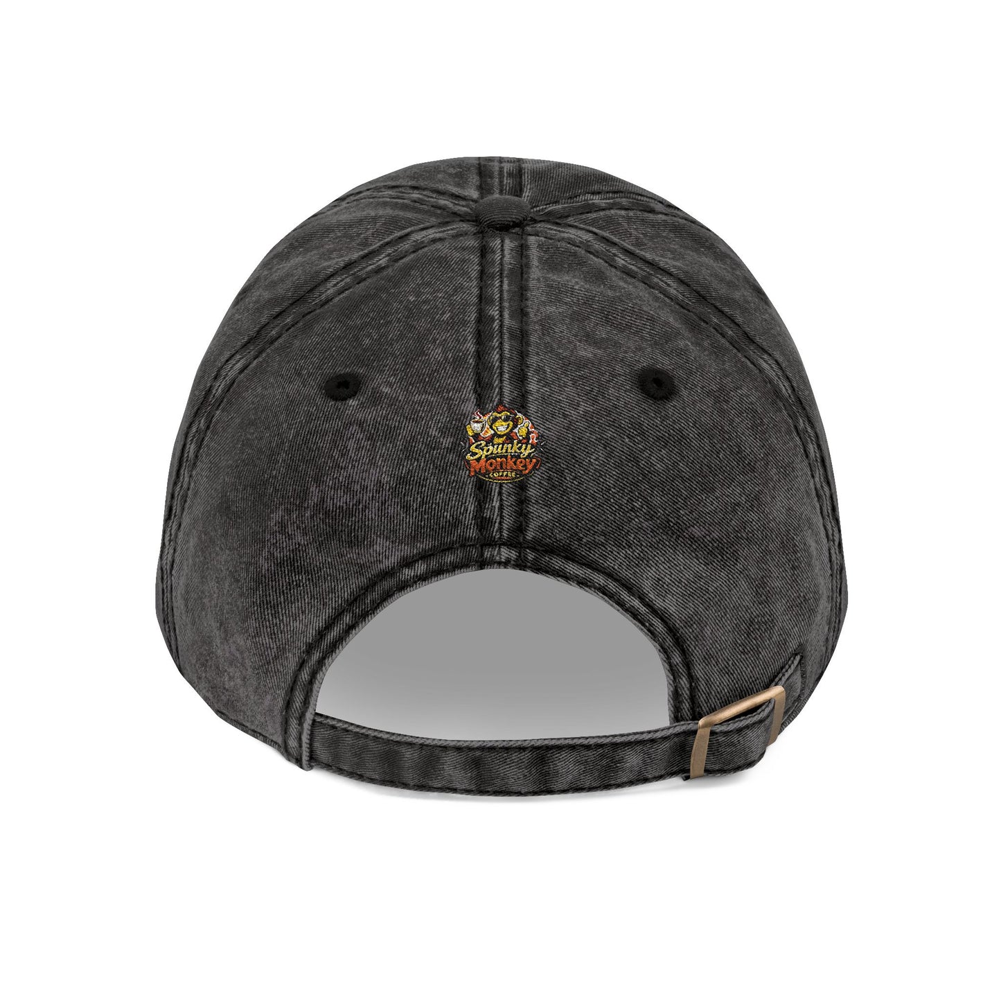 Spunky Monkey Vintage Cap — Retro Floral Character Patch