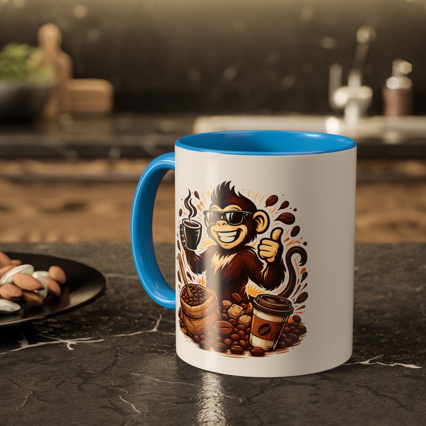 Spunky Monkey Mug — Fun Coffee Lover Ceramic Mug (11oz & 15oz)