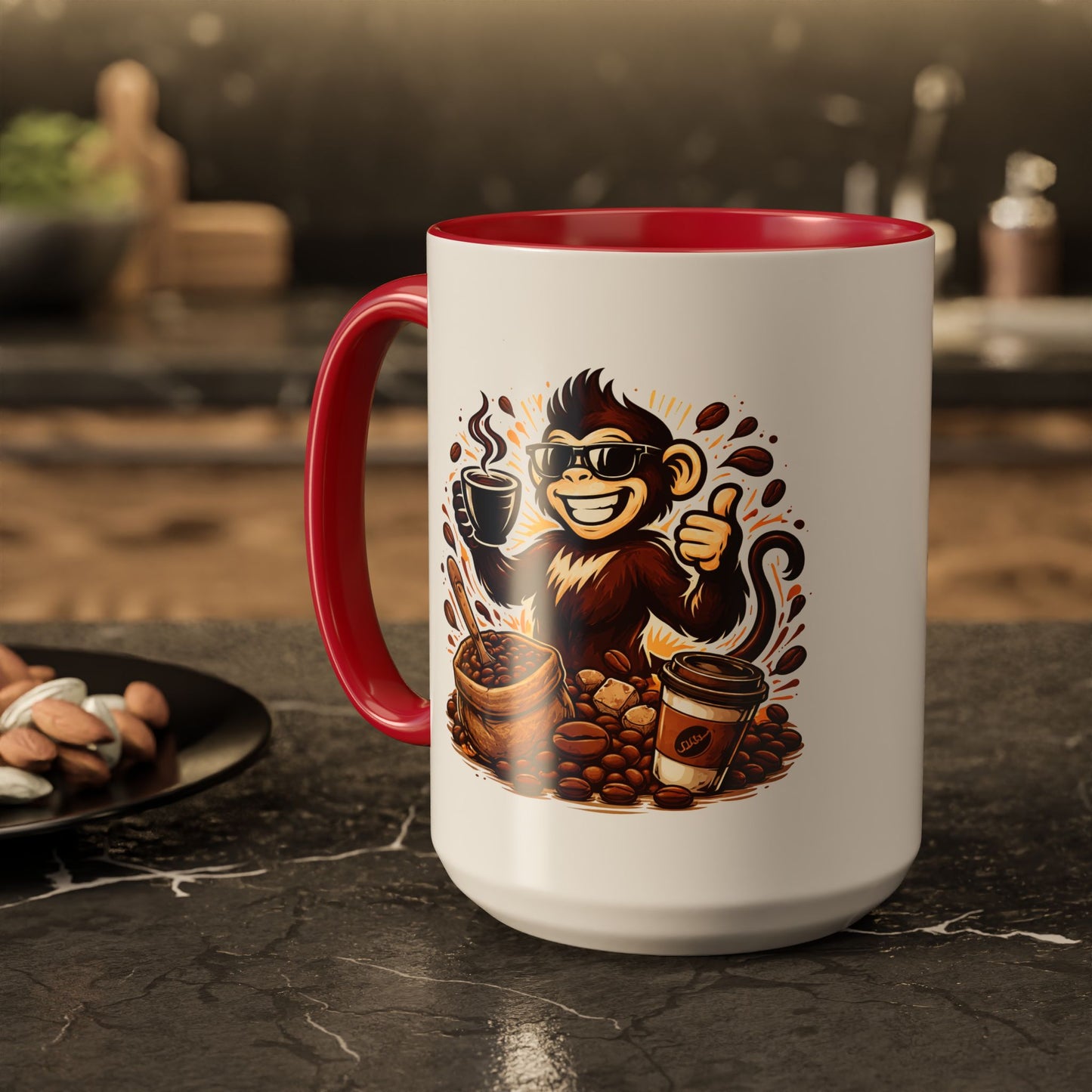 Spunky Monkey Mug — Fun Coffee Lover Ceramic Mug (11oz & 15oz)