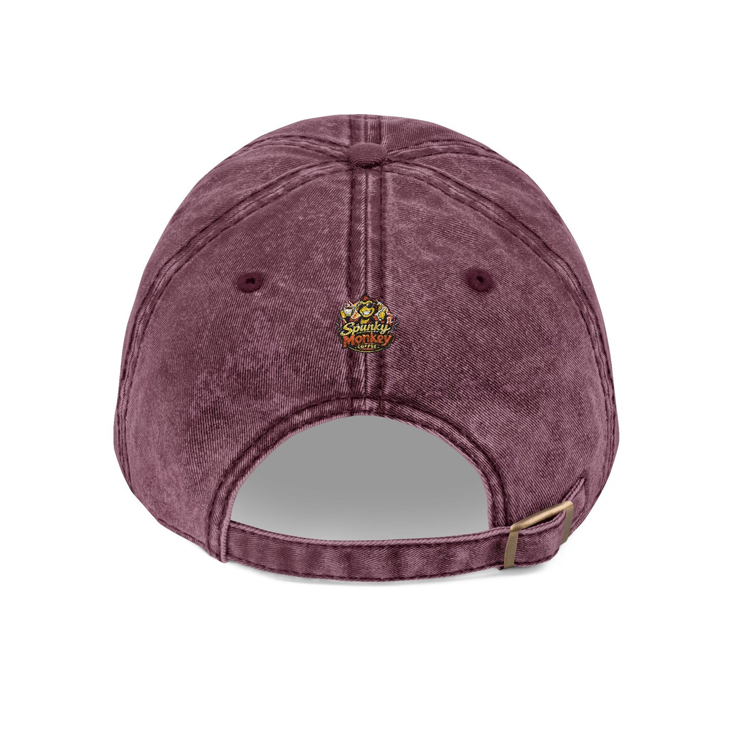 Spunky Monkey Vintage Cap — Retro Floral Character Patch