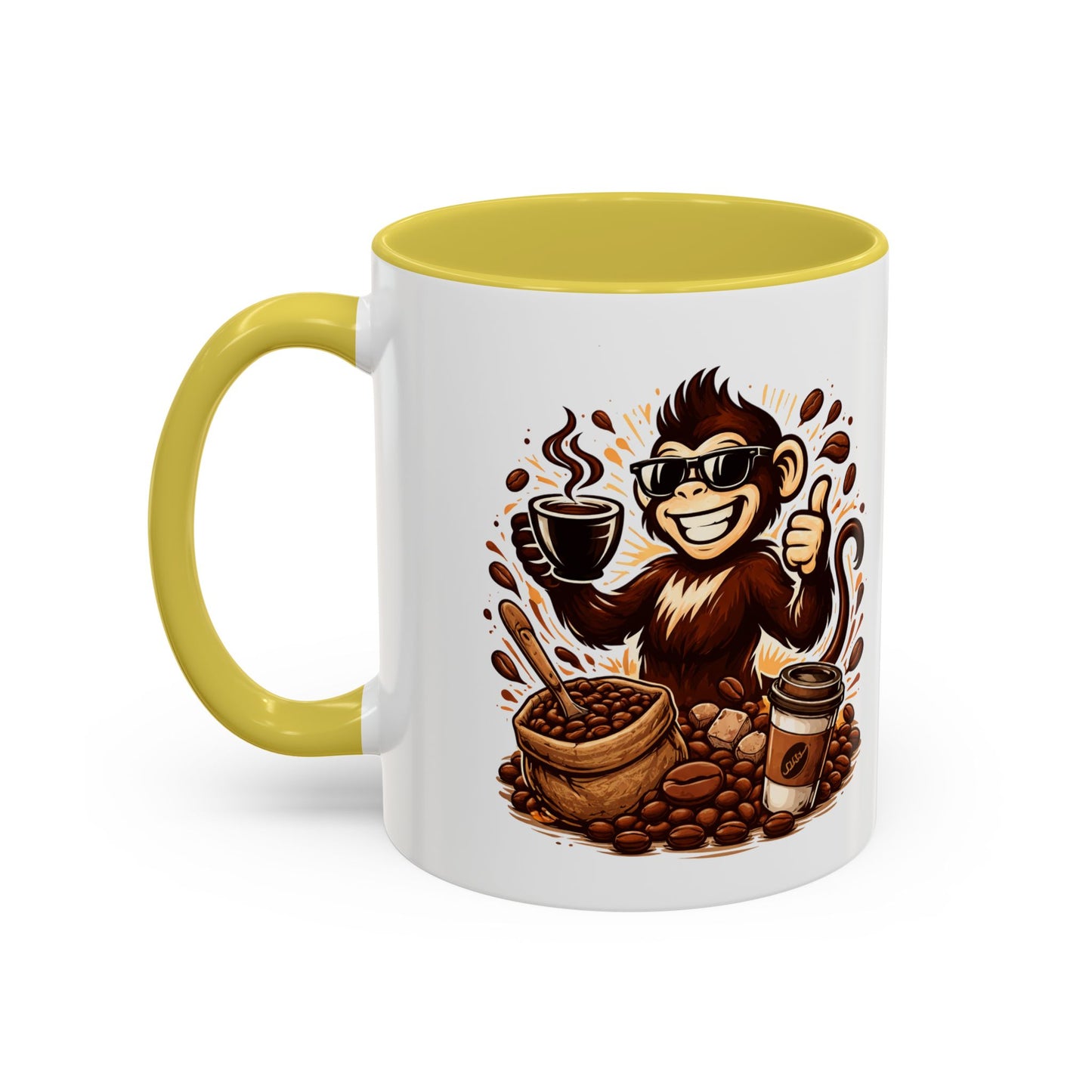 Spunky Monkey Mug — Fun Coffee Lover Ceramic Mug (11oz & 15oz)