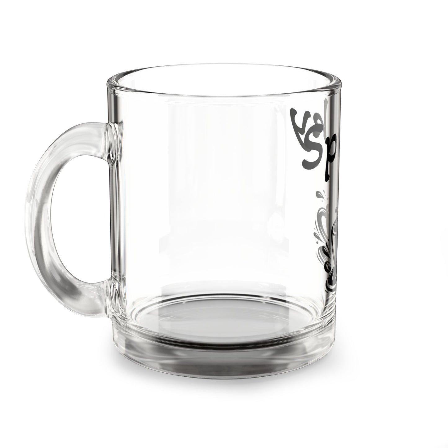 Spunky Coffee Glass Mug — 10oz Clear Coffee Cup with 'Spunky' Design