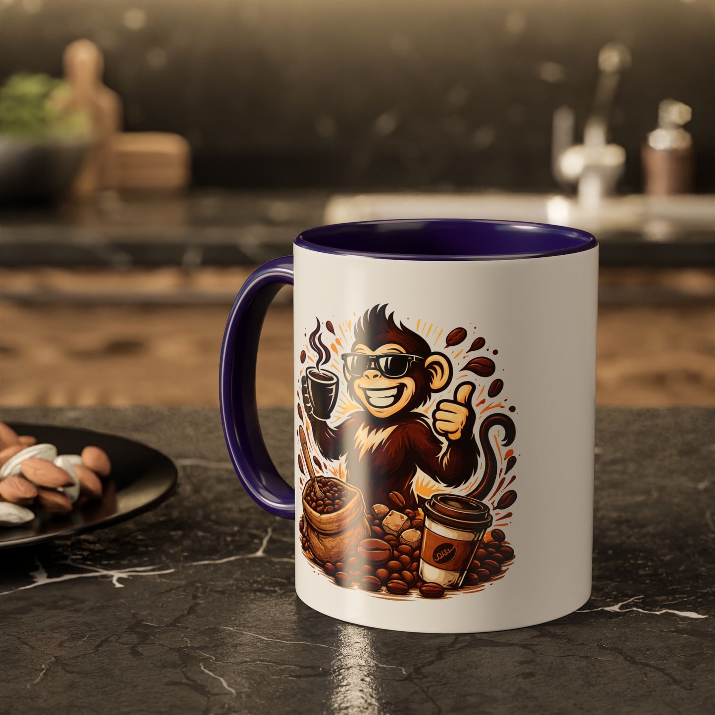 Spunky Monkey Mug — Fun Coffee Lover Ceramic Mug (11oz & 15oz)