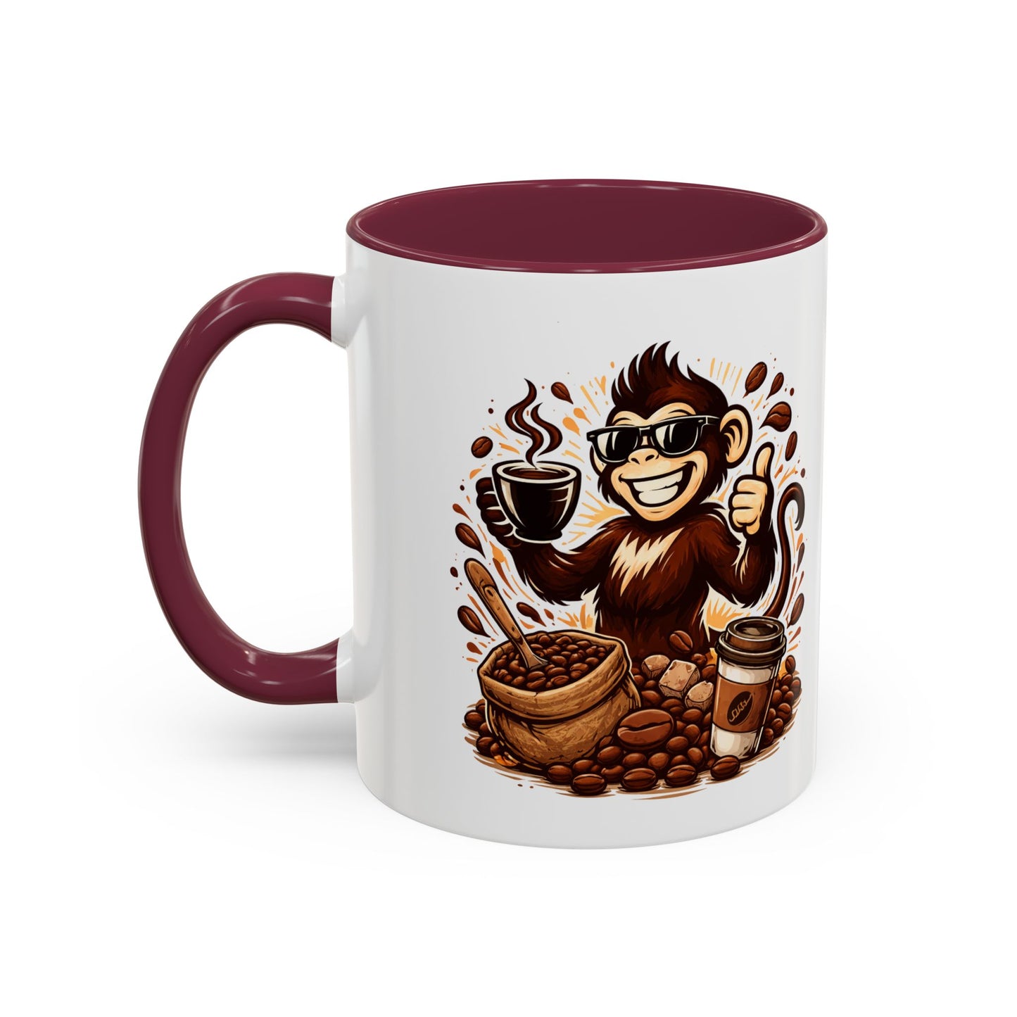 Spunky Monkey Mug — Fun Coffee Lover Ceramic Mug (11oz & 15oz)
