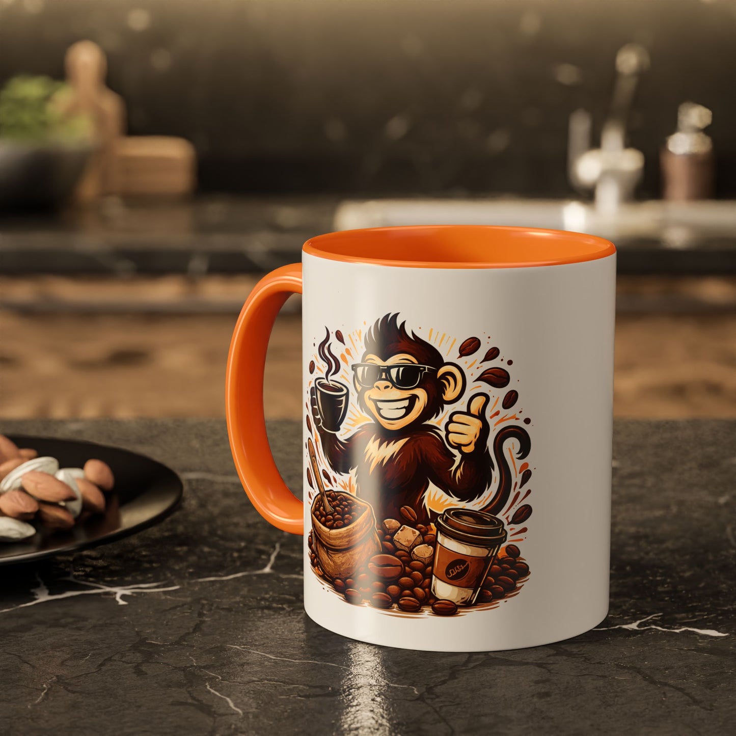 Spunky Monkey Mug — Fun Coffee Lover Ceramic Mug (11oz & 15oz)