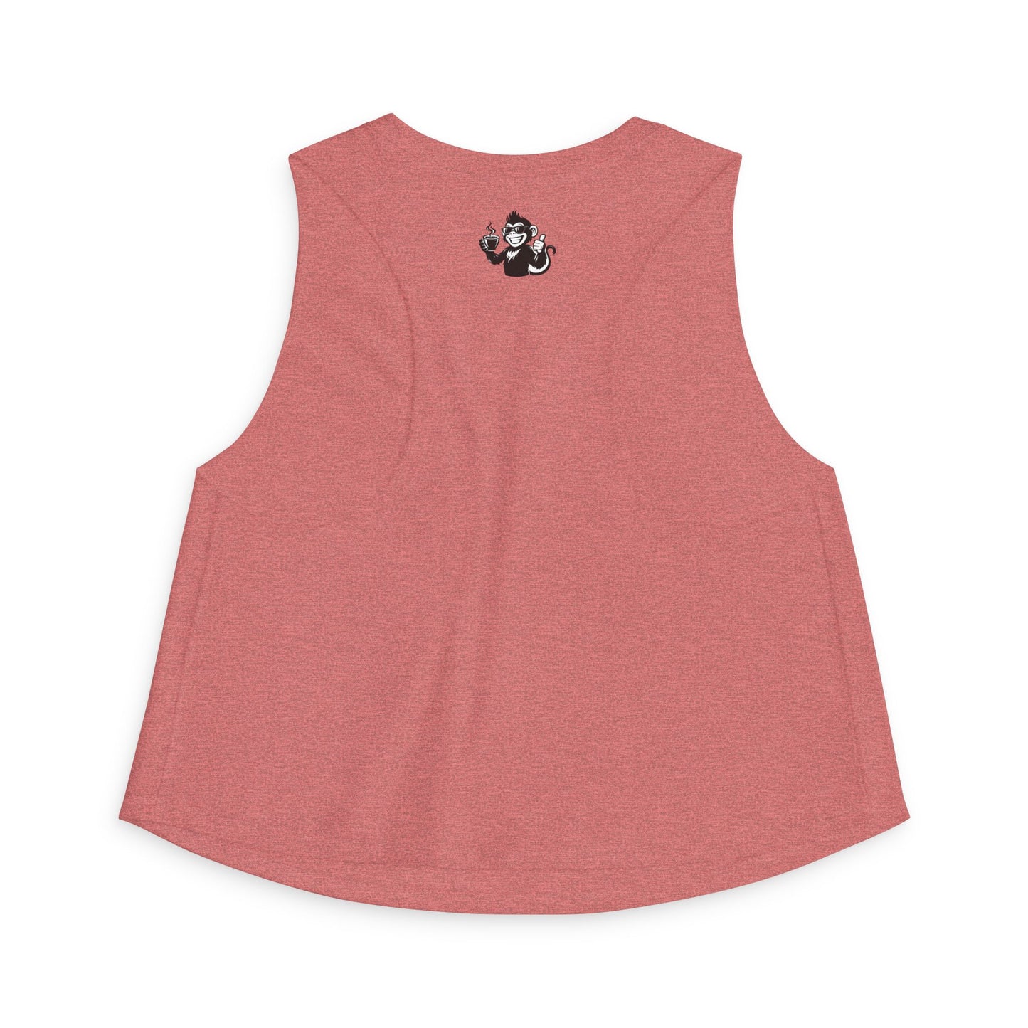 Spunky Monkey Coffee Crop Top — 'Spunky Monkey Coffee' Vintage Cafe Graphic