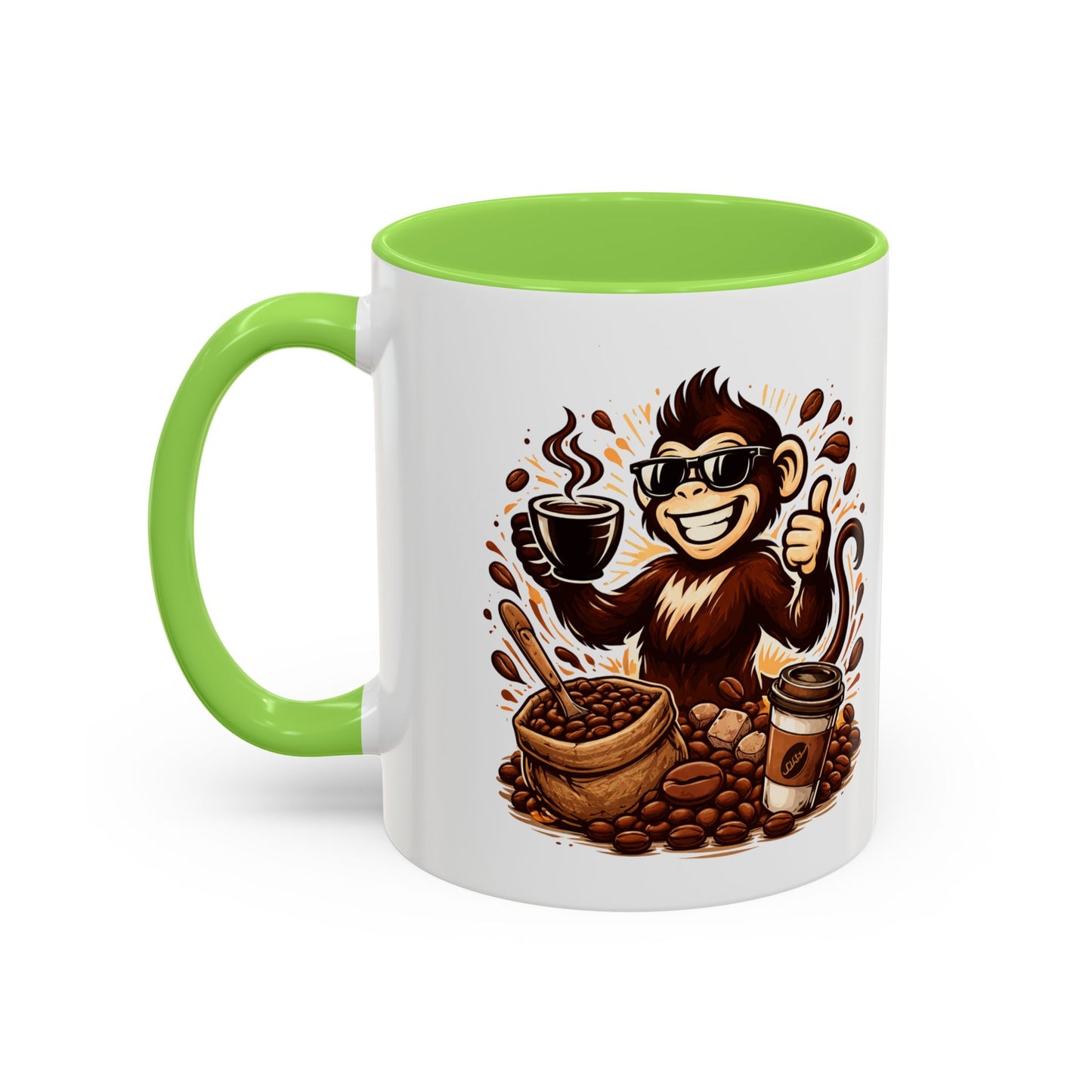 Spunky Monkey Mug — Fun Coffee Lover Ceramic Mug (11oz & 15oz)
