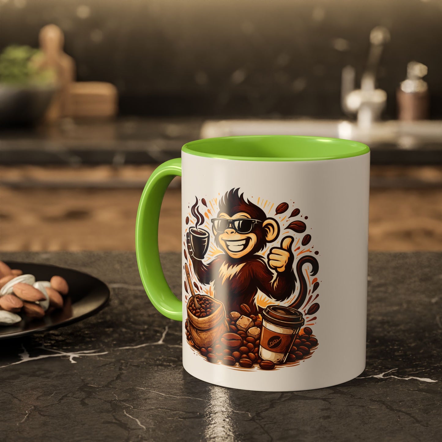 Spunky Monkey Mug — Fun Coffee Lover Ceramic Mug (11oz & 15oz)