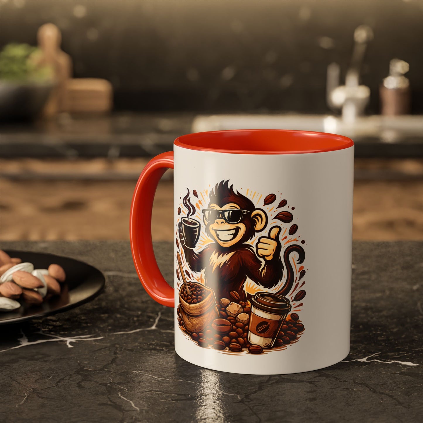 Spunky Monkey Mug — Fun Coffee Lover Ceramic Mug (11oz & 15oz)