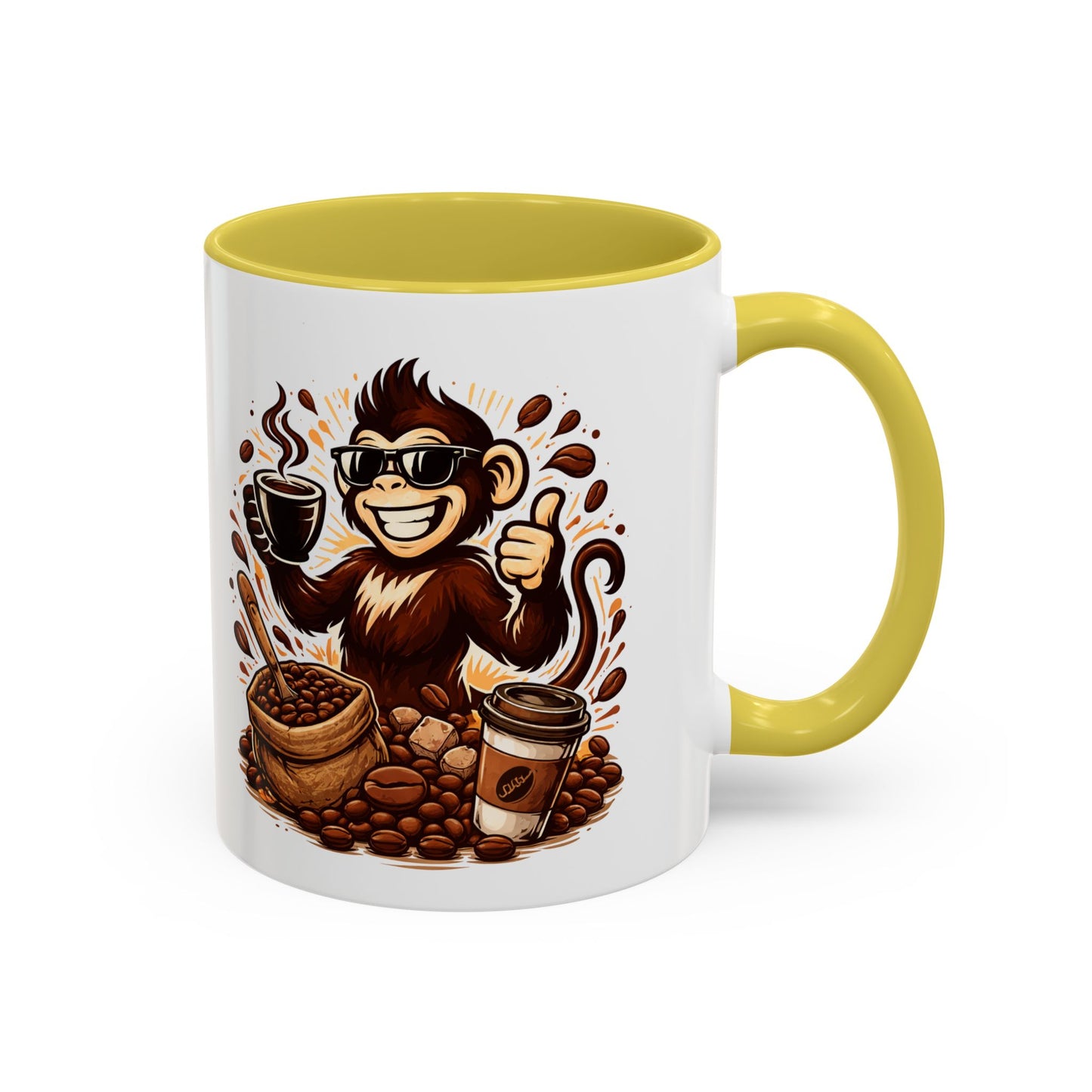 Spunky Monkey Mug — Fun Coffee Lover Ceramic Mug (11oz & 15oz)