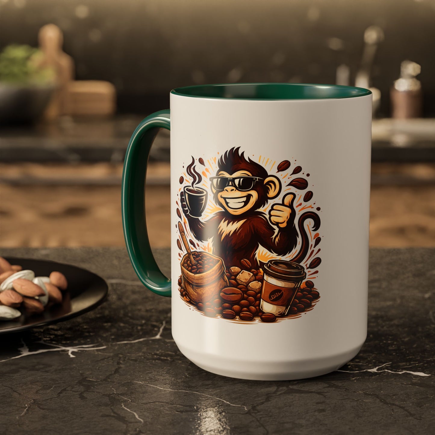 Spunky Monkey Mug — Fun Coffee Lover Ceramic Mug (11oz & 15oz)