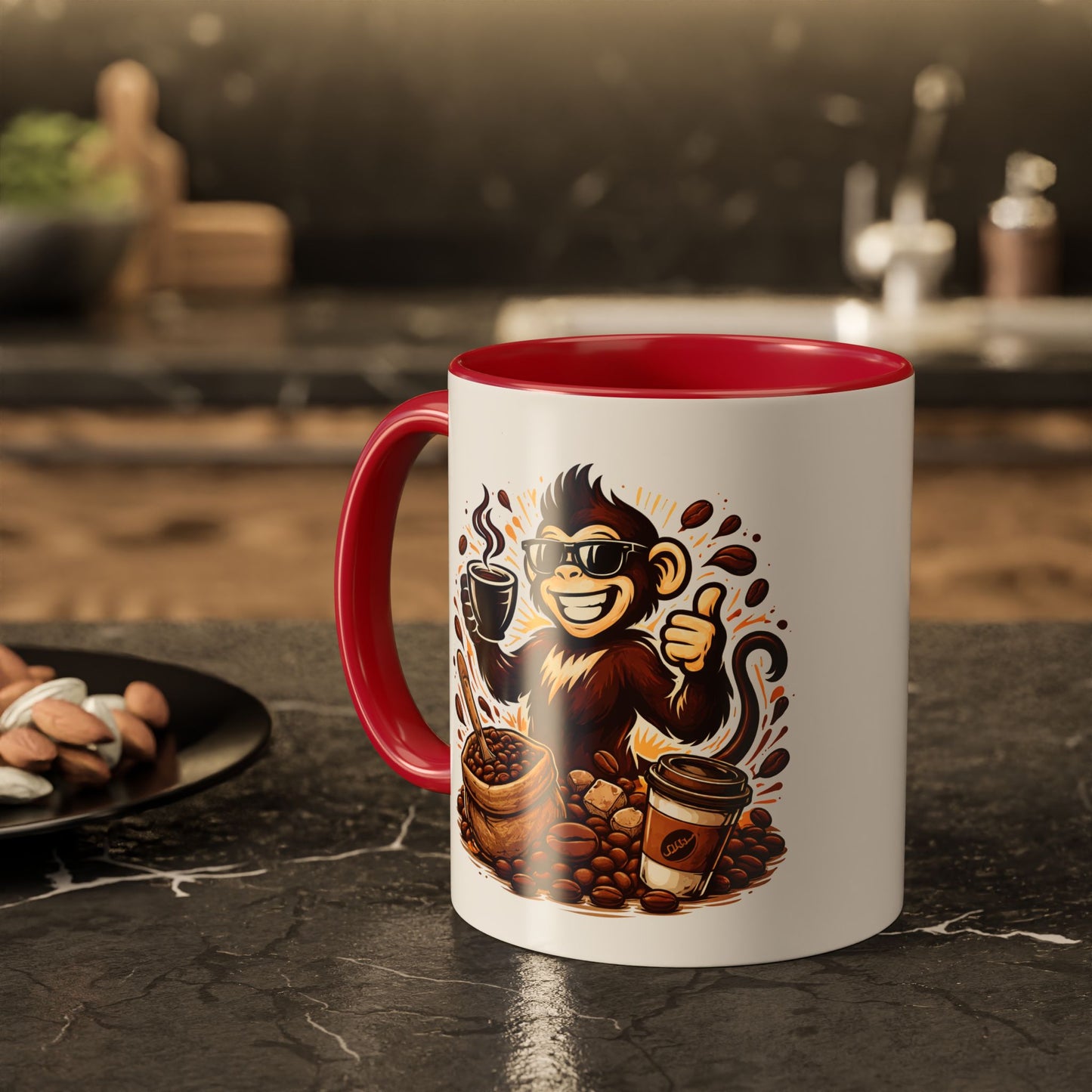 Spunky Monkey Mug — Fun Coffee Lover Ceramic Mug (11oz & 15oz)