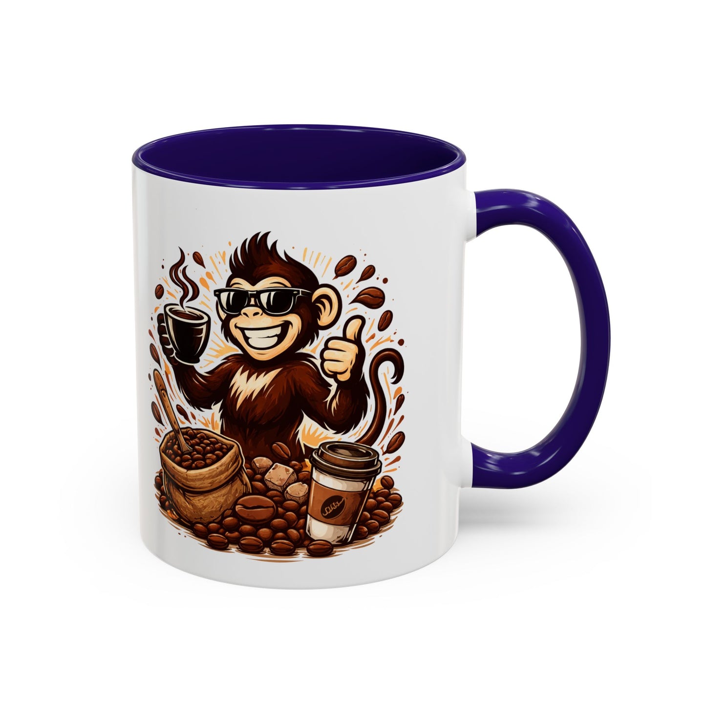 Spunky Monkey Mug — Fun Coffee Lover Ceramic Mug (11oz & 15oz)