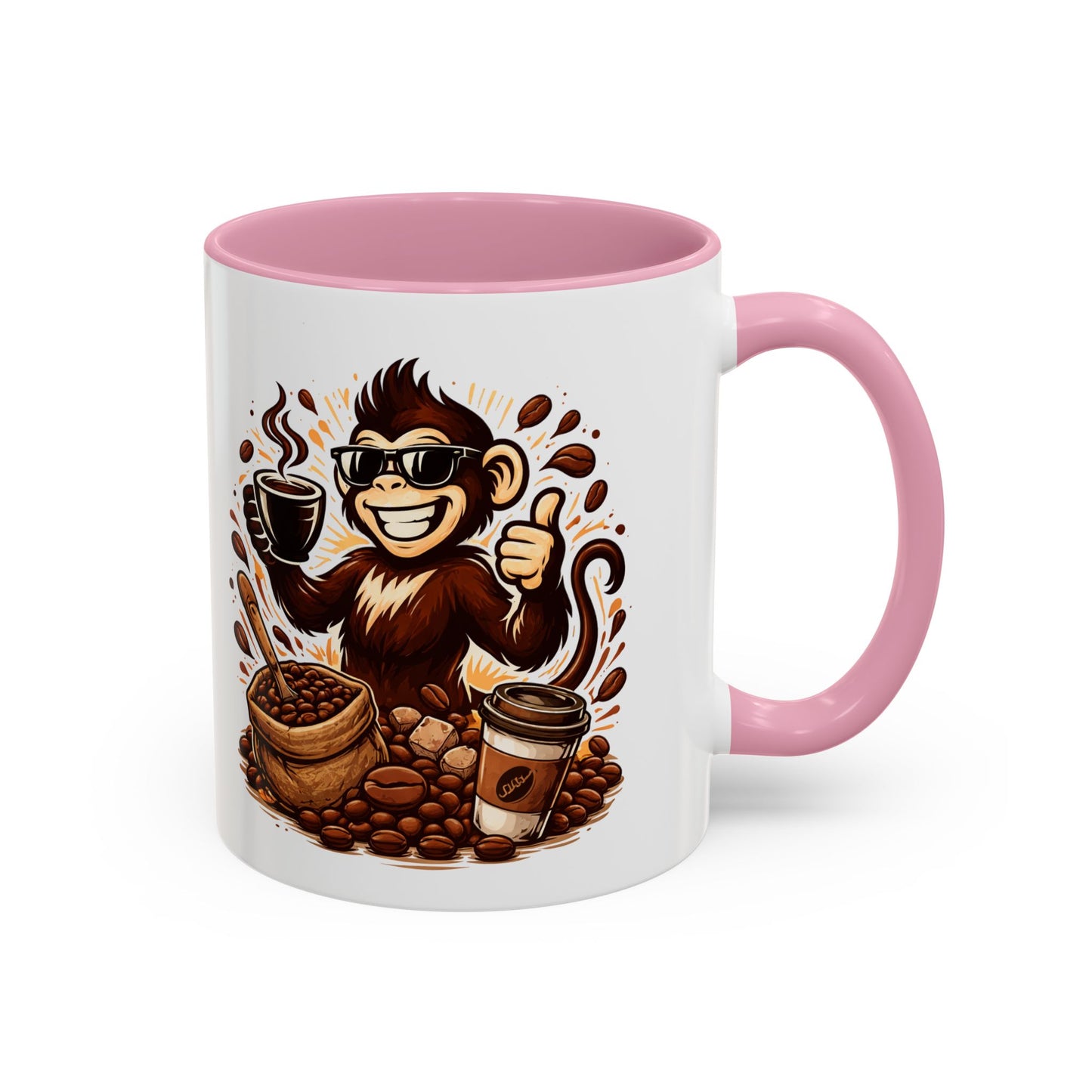 Spunky Monkey Mug — Fun Coffee Lover Ceramic Mug (11oz & 15oz)